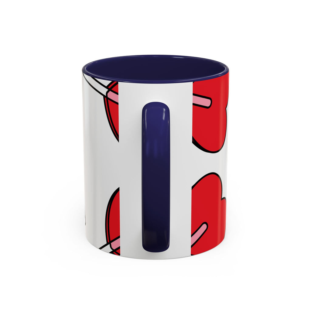 Heart Lollipop Coffee Mug — Cute Valentine’s Day Accent Mug (11/15oz)