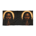 Black Jesus Beach Towel, Inspirational Pool Towel, Religious Gift, Spiritual Decor, Beach Accessories, Summer Essential
