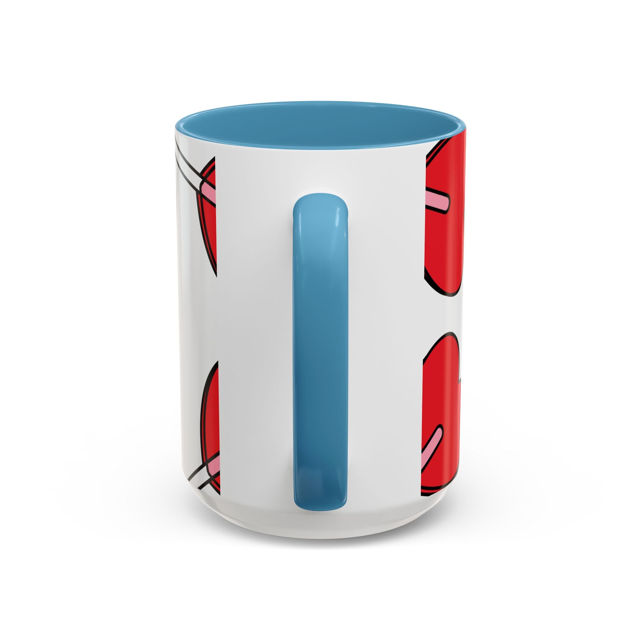 Heart Lollipop Coffee Mug — Cute Valentine’s Day Accent Mug (11/15oz)