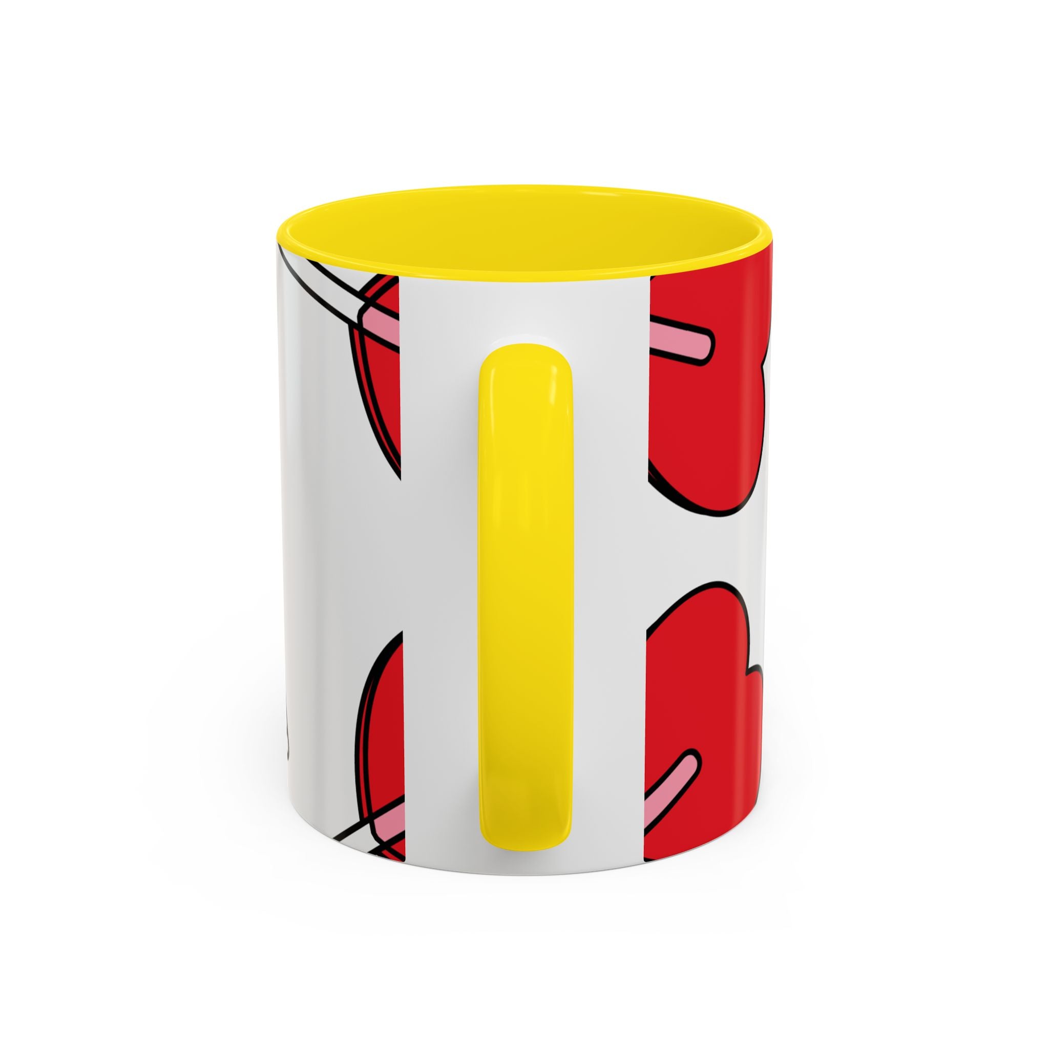 Heart Lollipop Coffee Mug — Cute Valentine’s Day Accent Mug (11/15oz)