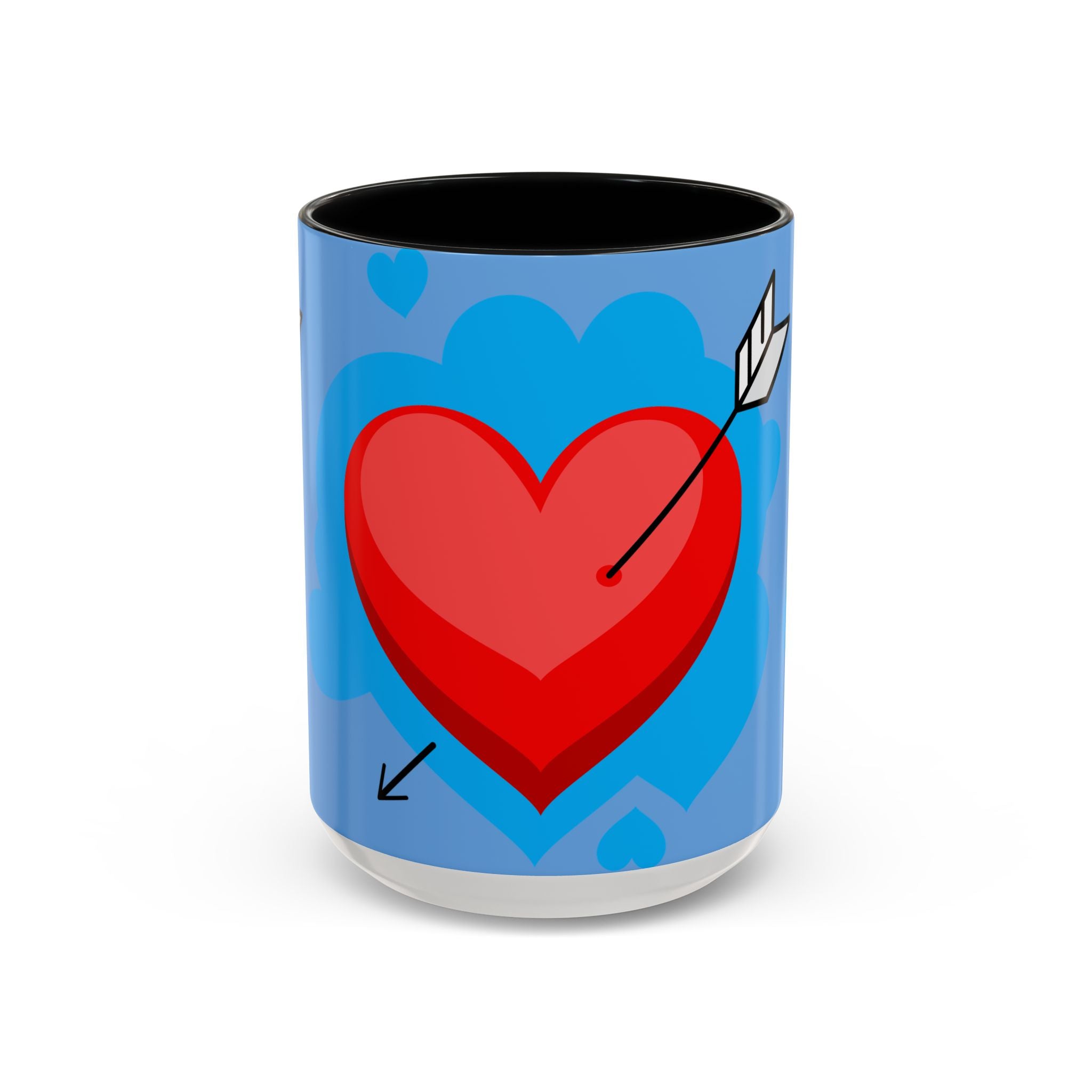 Valentine Coffee Mug — "Be My Valentine" Pink Heart Accent Mug (11/15oz)