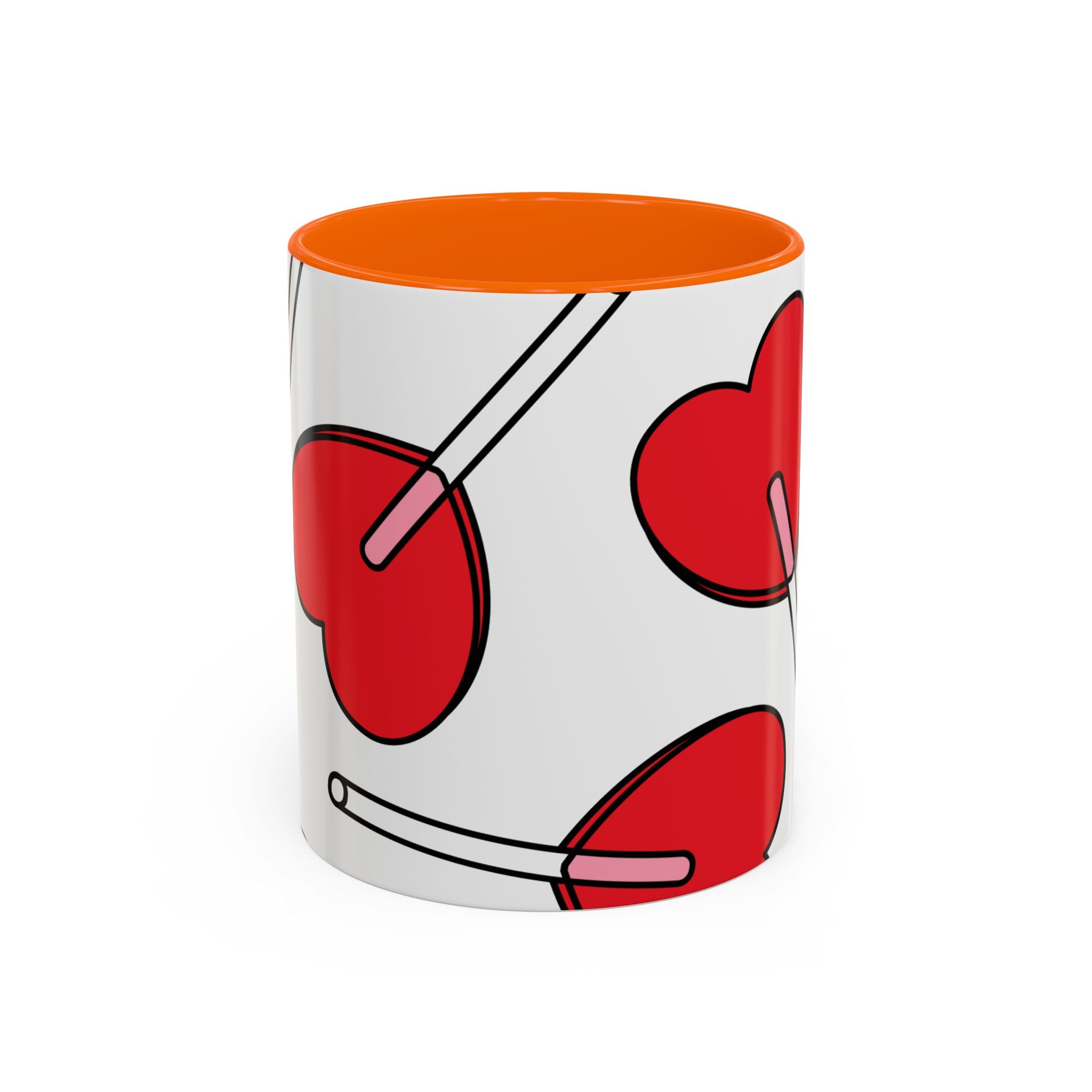Heart Lollipop Coffee Mug — Cute Valentine’s Day Accent Mug (11/15oz)