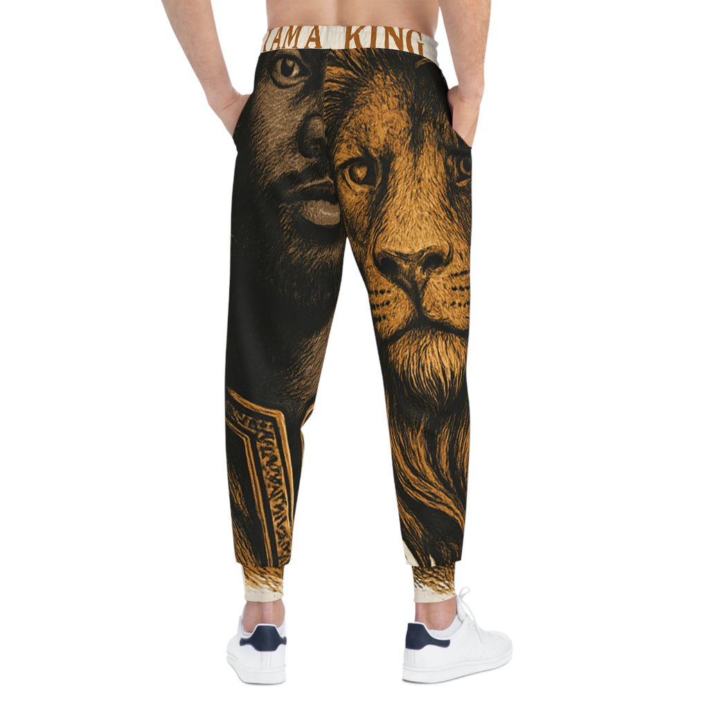 I Am A King Joggers — Lion & King Graphic Athletic Sweatpants