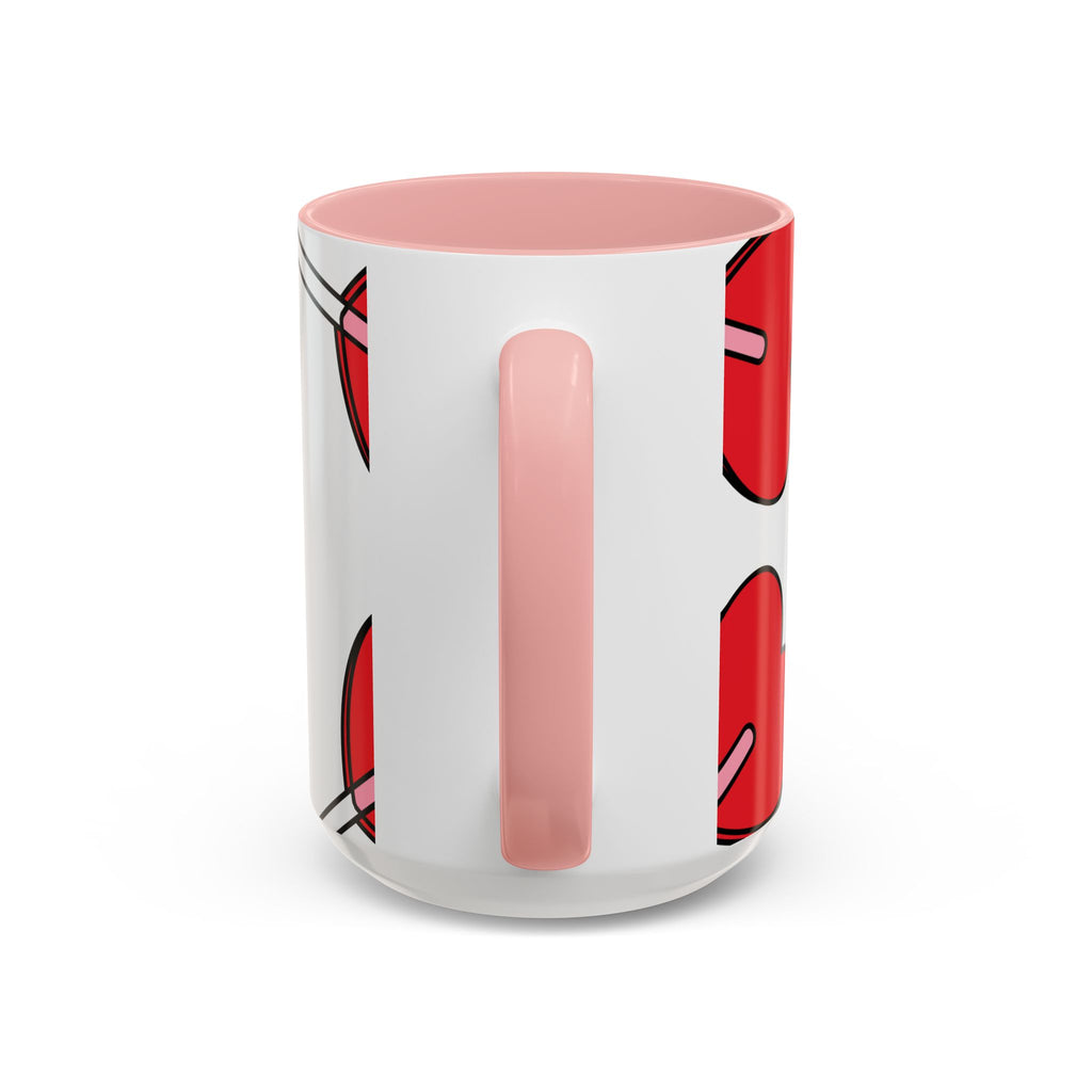 Heart Lollipop Coffee Mug — Cute Valentine’s Day Accent Mug (11/15oz)