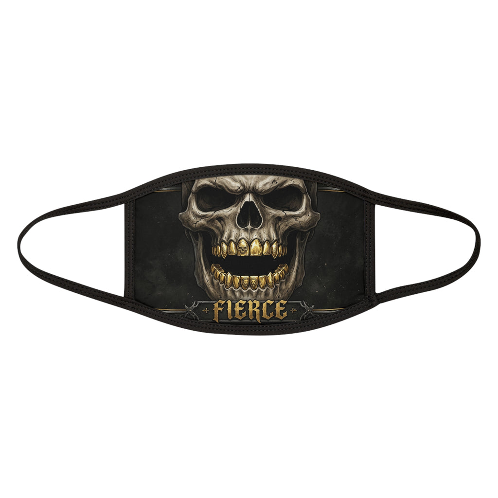 Máscara facial "Feroz" de calavera — Máscara de calavera gótica oscura para Halloween y motociclistas