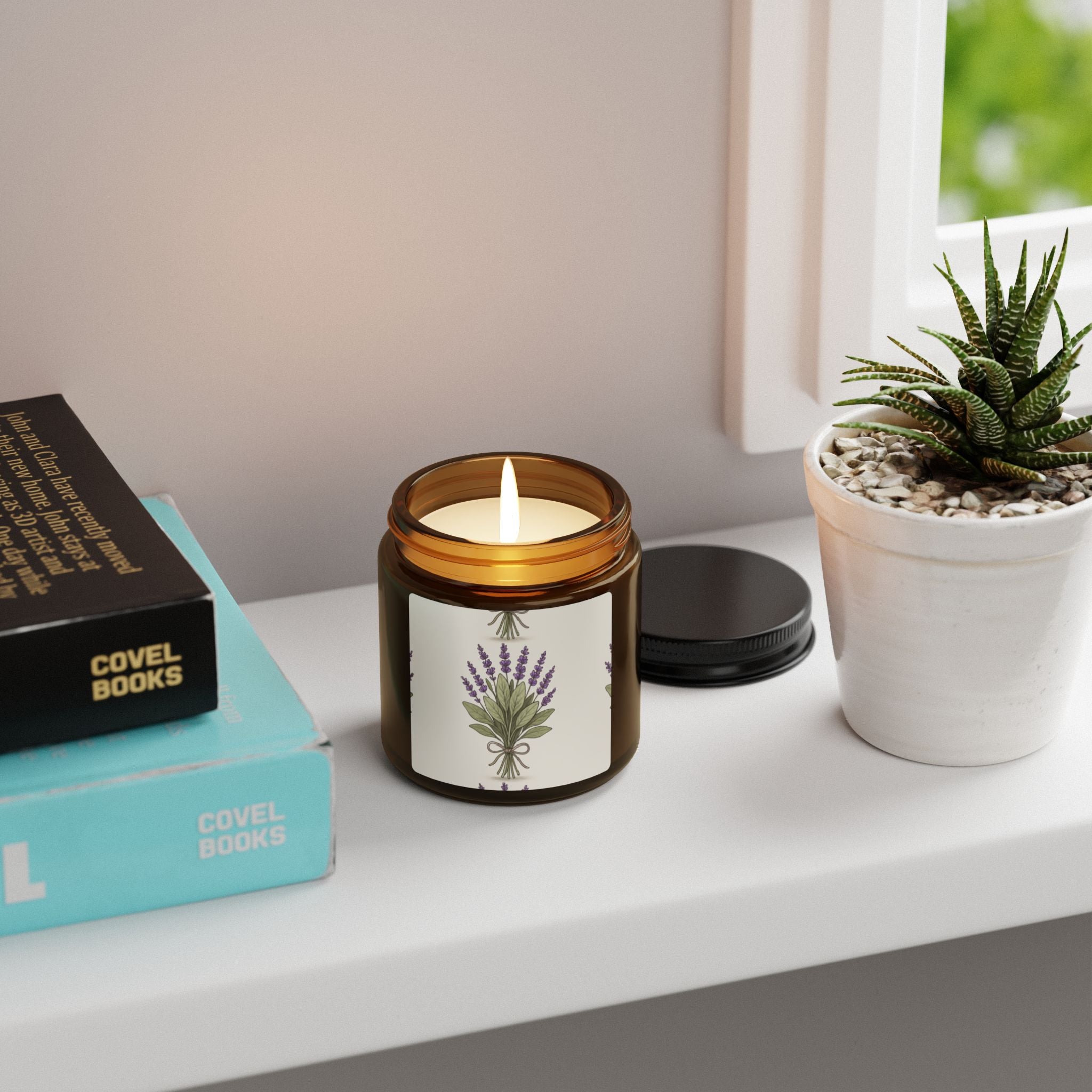 Lavender Scented Soy Candle - Cozy Home Decor, Aromatherapy Gift, Relaxation, Wedding Favors, Eco-Friendly