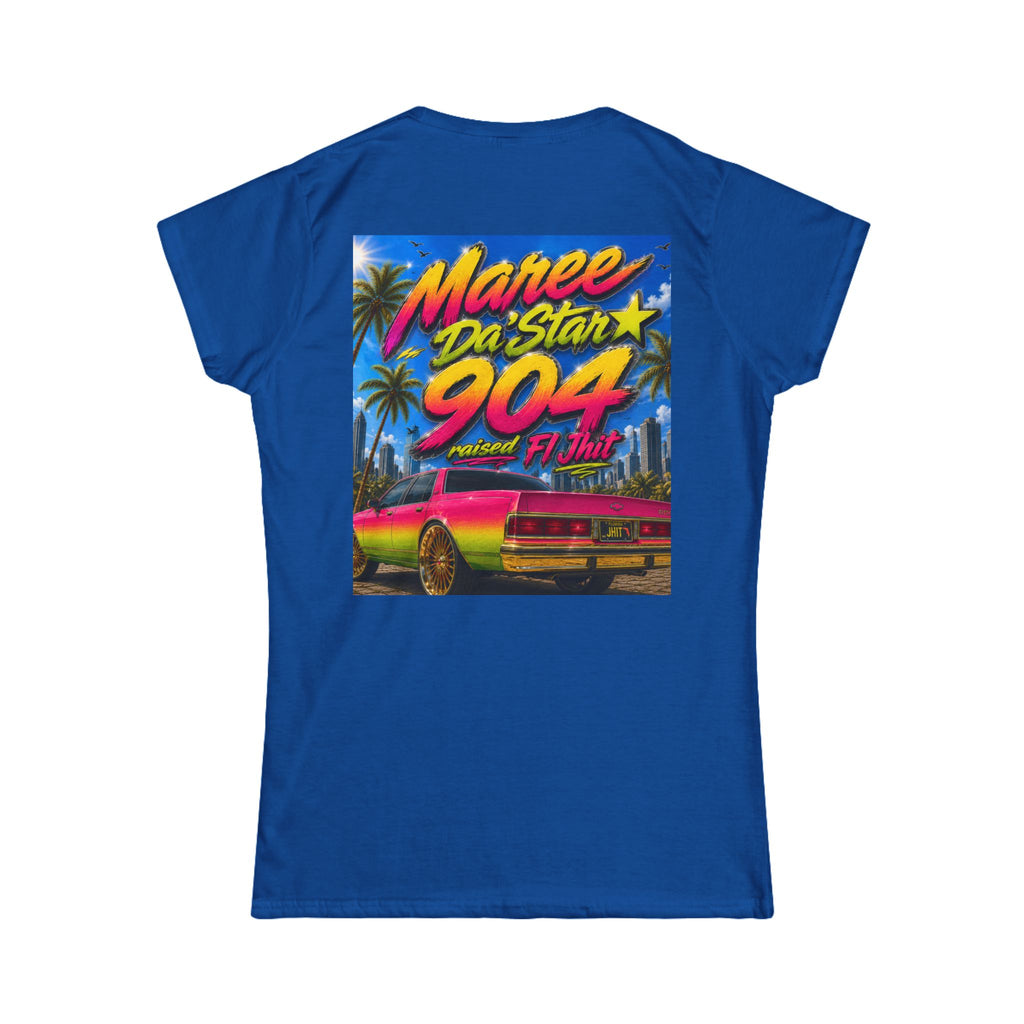Retro Miami Rap Tee – "Freaknik 26 / Maree Da Stax 904" Graphic Women's T-Shirt