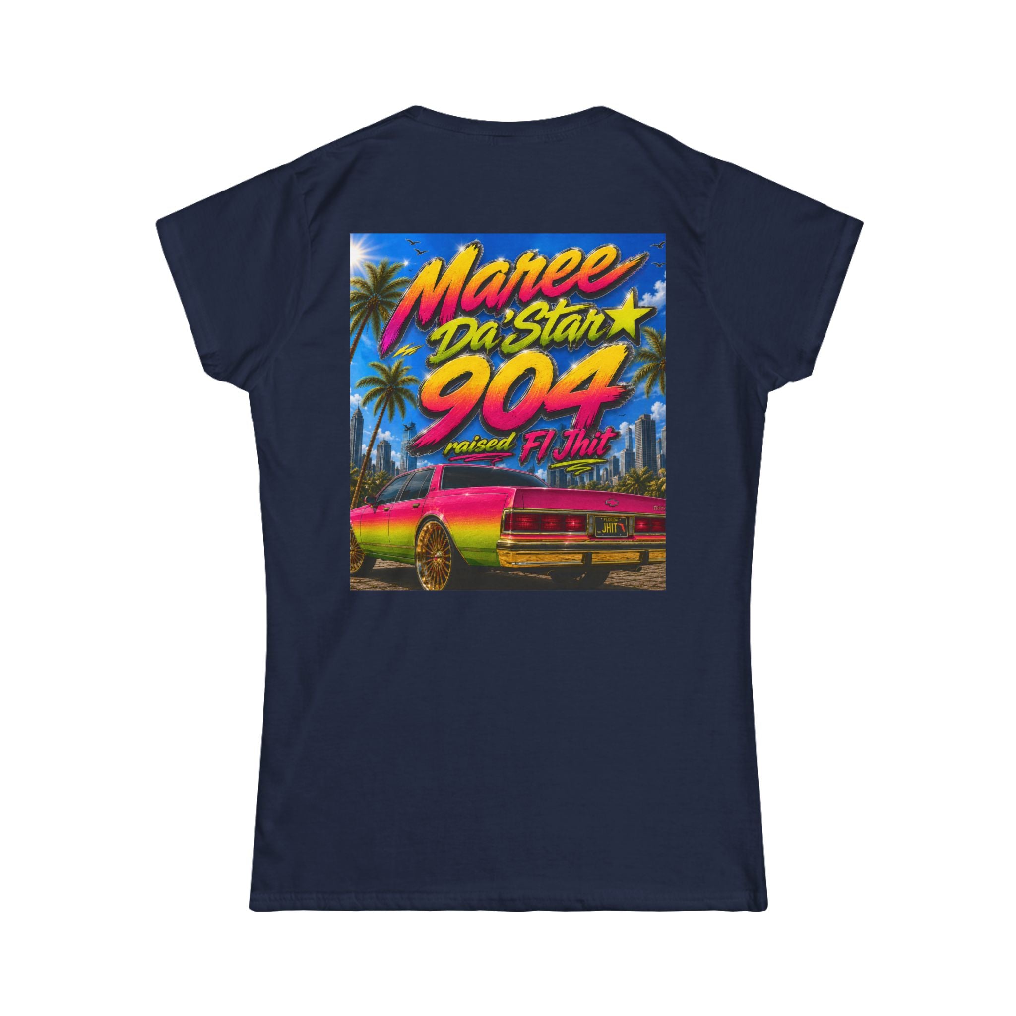 Retro Miami Rap Tee – "Freaknik 26 / Maree Da Stax 904" Graphic Women's T-Shirt