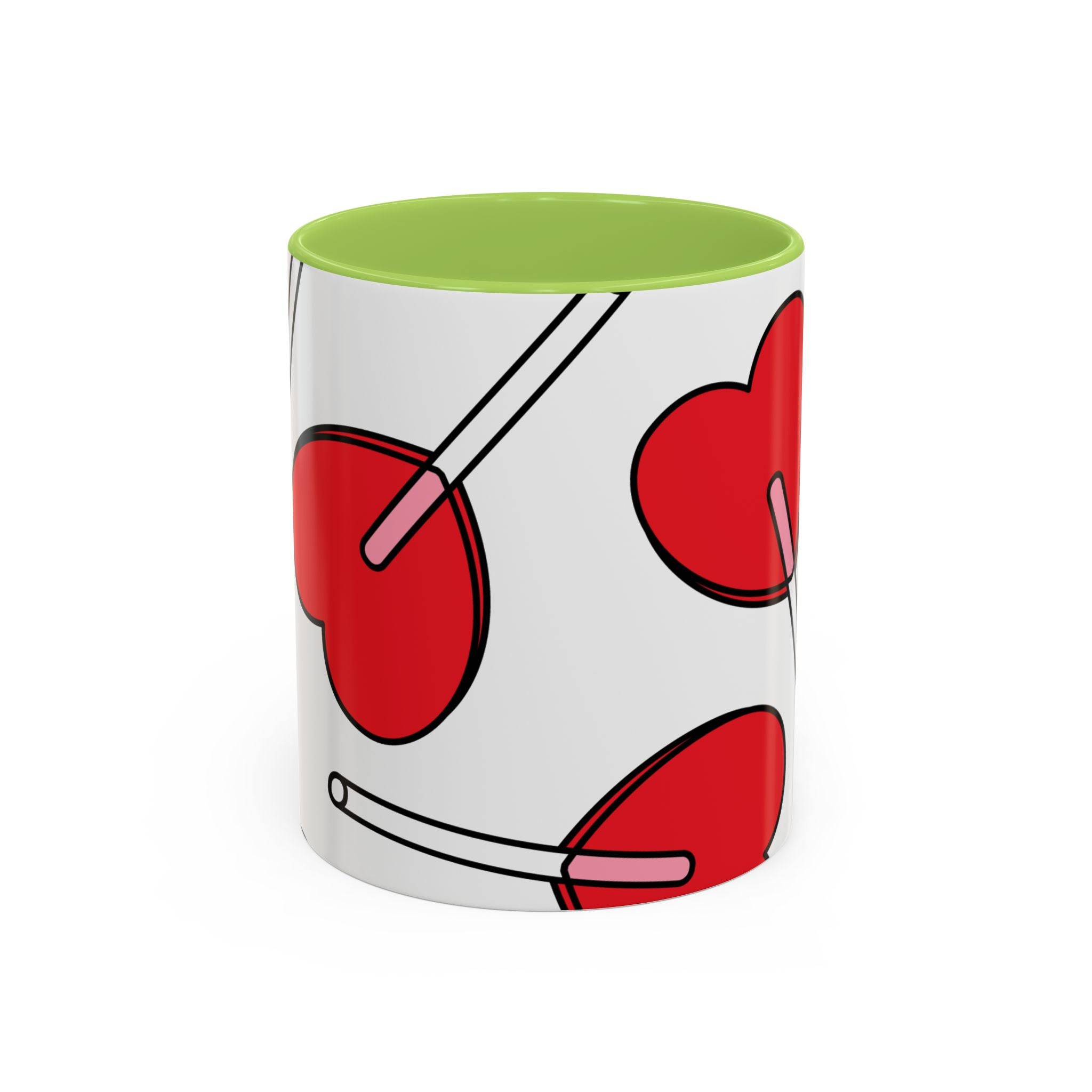 Heart Lollipop Coffee Mug — Cute Valentine’s Day Accent Mug (11/15oz)