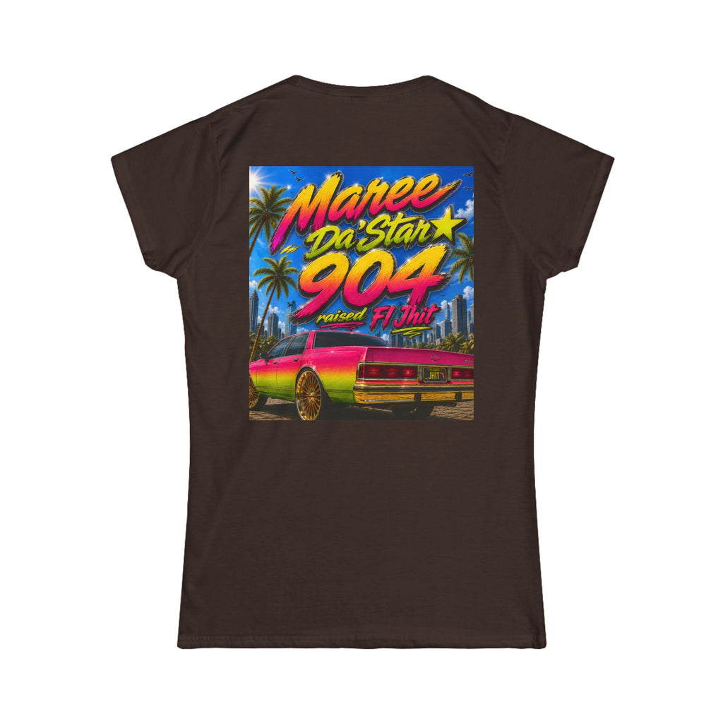 Retro Miami Rap Tee – "Freaknik 26 / Maree Da Stax 904" Graphic Women's T-Shirt