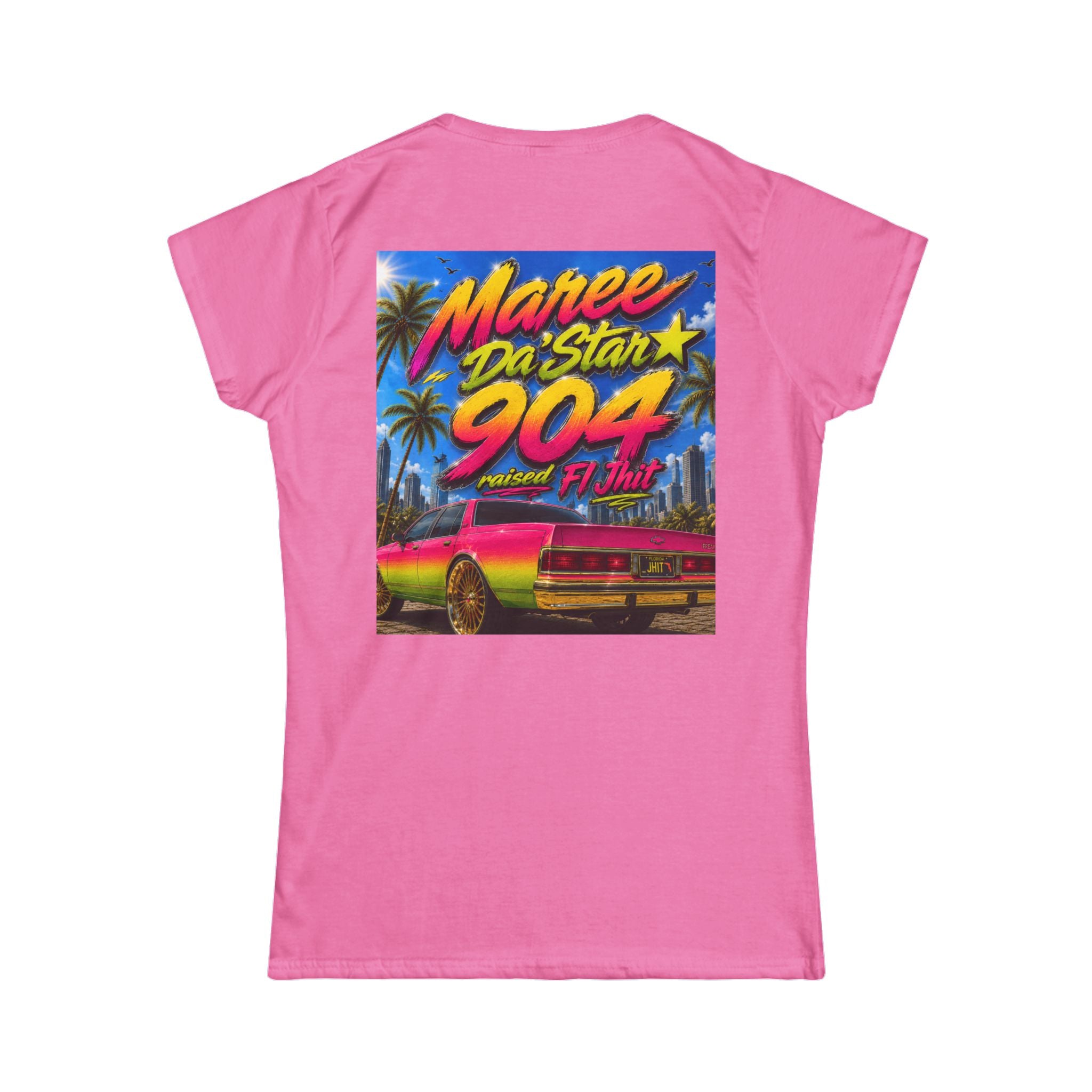 Retro Miami Rap Tee – "Freaknik 26 / Maree Da Stax 904" Graphic Women's T-Shirt