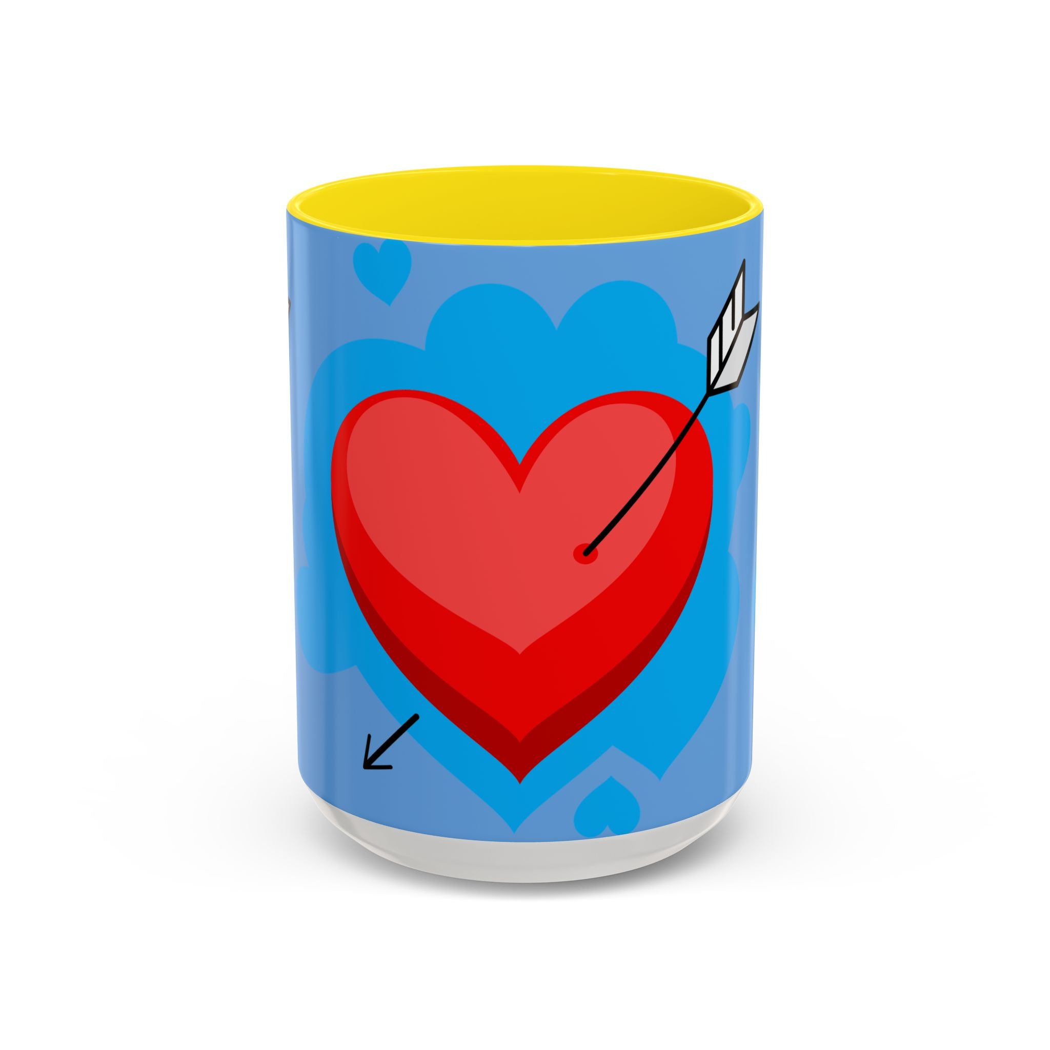 Valentine Coffee Mug — "Be My Valentine" Pink Heart Accent Mug (11/15oz)