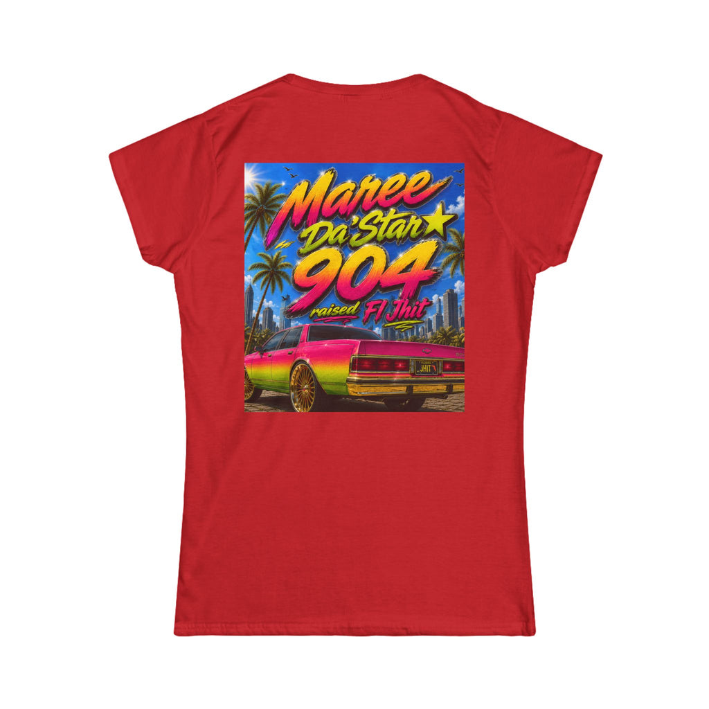 Retro Miami Rap Tee – "Freaknik 26 / Maree Da Stax 904" Graphic Women's T-Shirt
