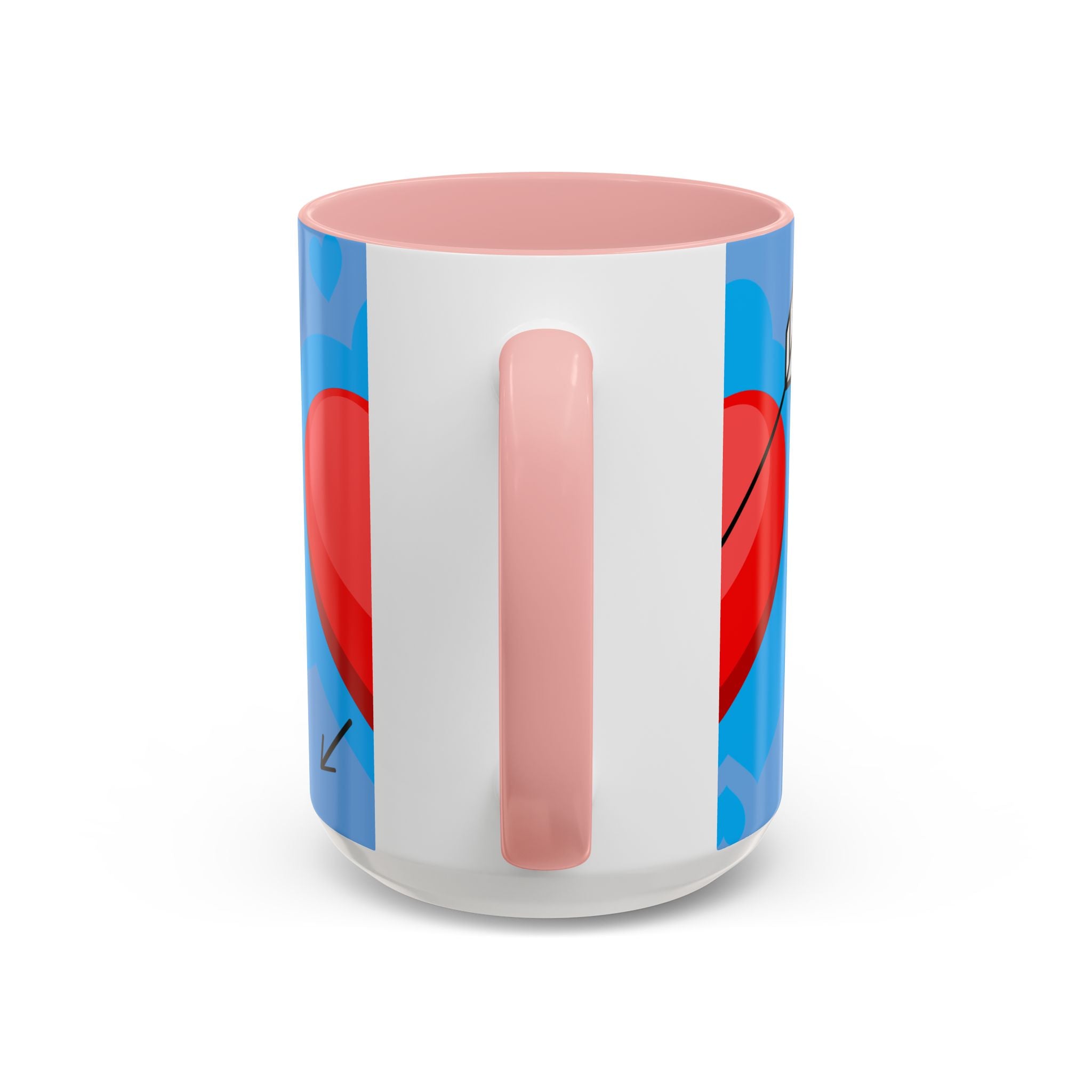 Valentine Coffee Mug — "Be My Valentine" Pink Heart Accent Mug (11/15oz)