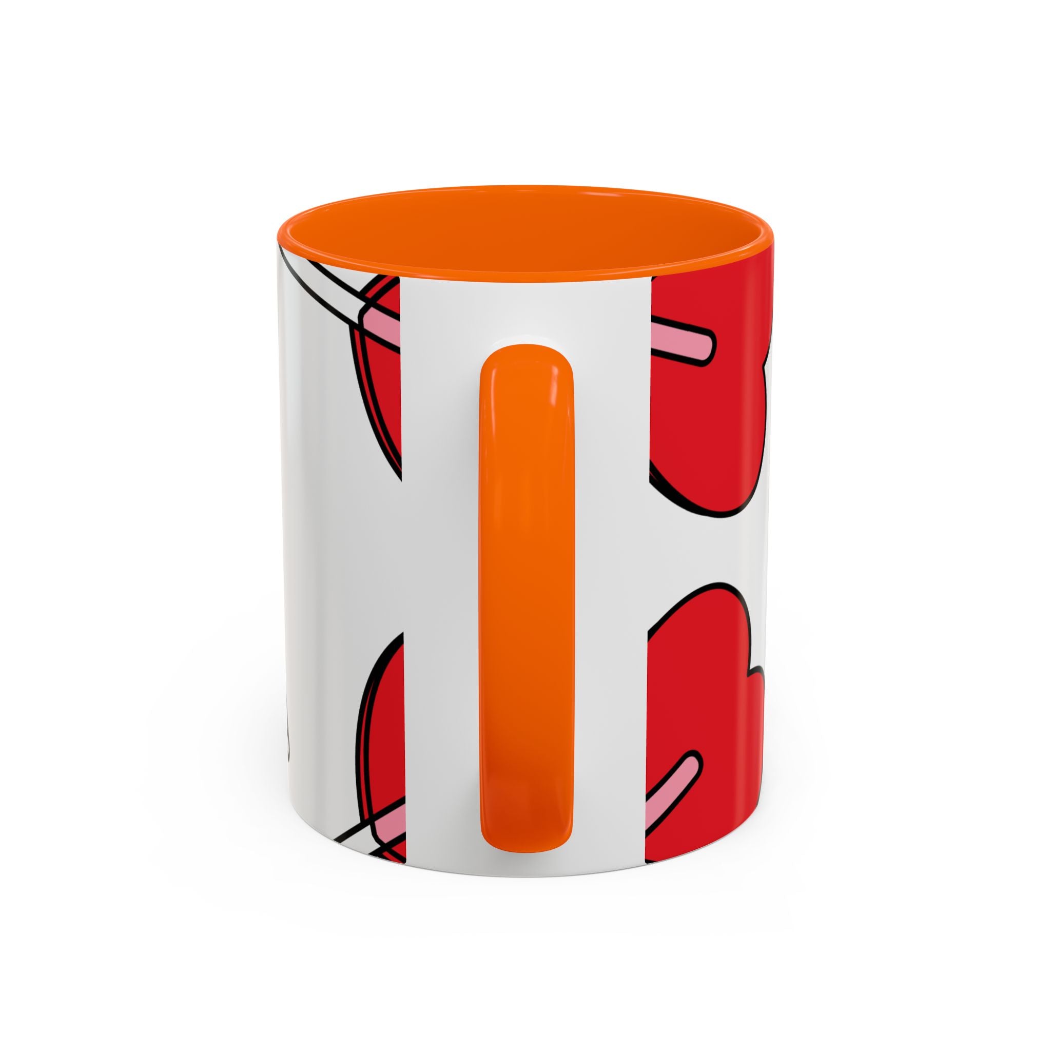 Heart Lollipop Coffee Mug — Cute Valentine’s Day Accent Mug (11/15oz)