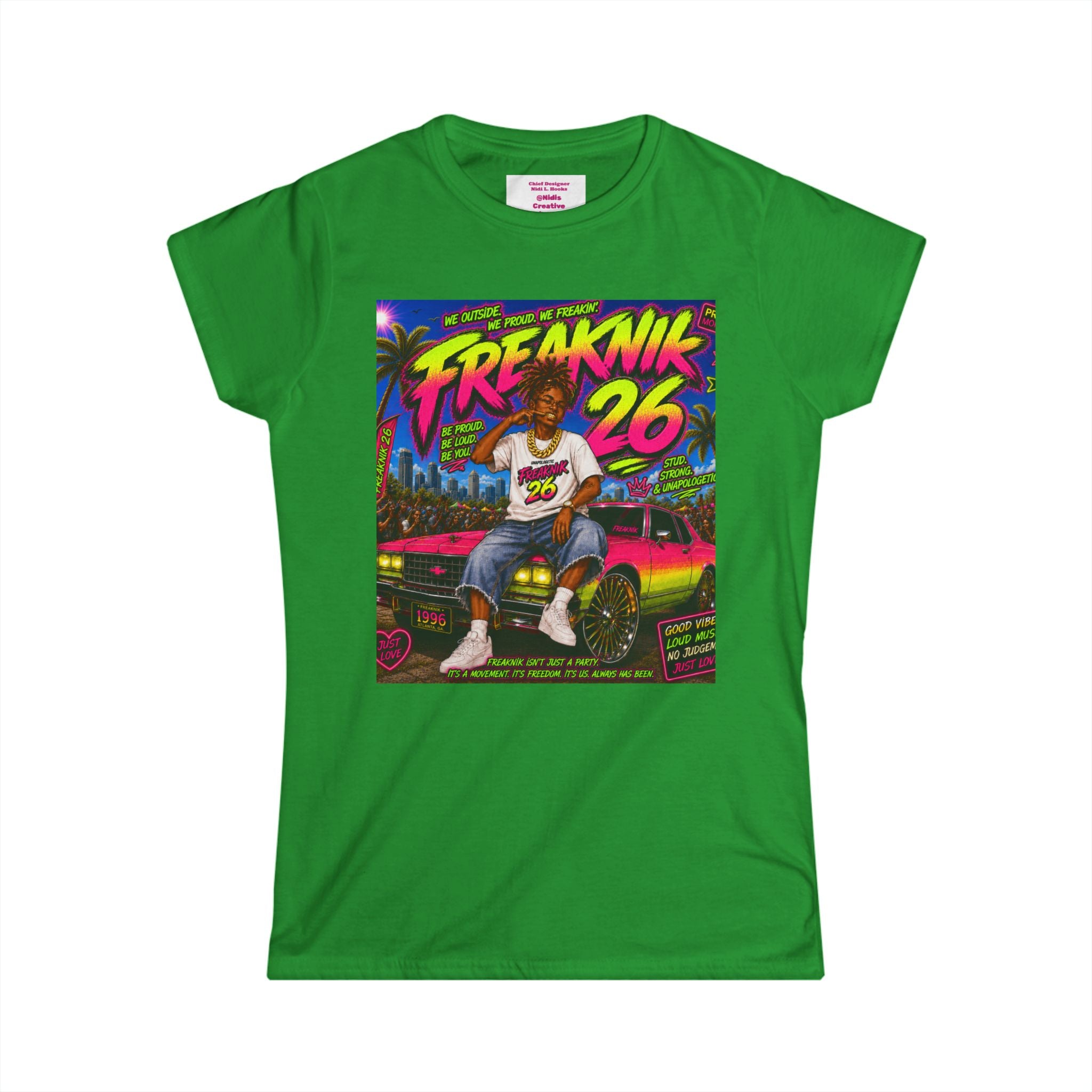 Retro Miami Rap Tee – "Freaknik 26 / Maree Da Stax 904" Graphic Women's T-Shirt