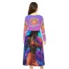 The "COSMIC SUNBURST" Graphic Midi Dress