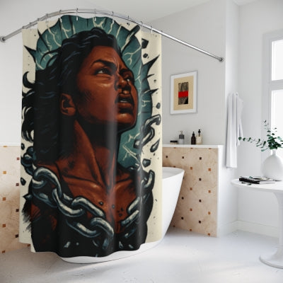 Unchained Premium Shower Curtain