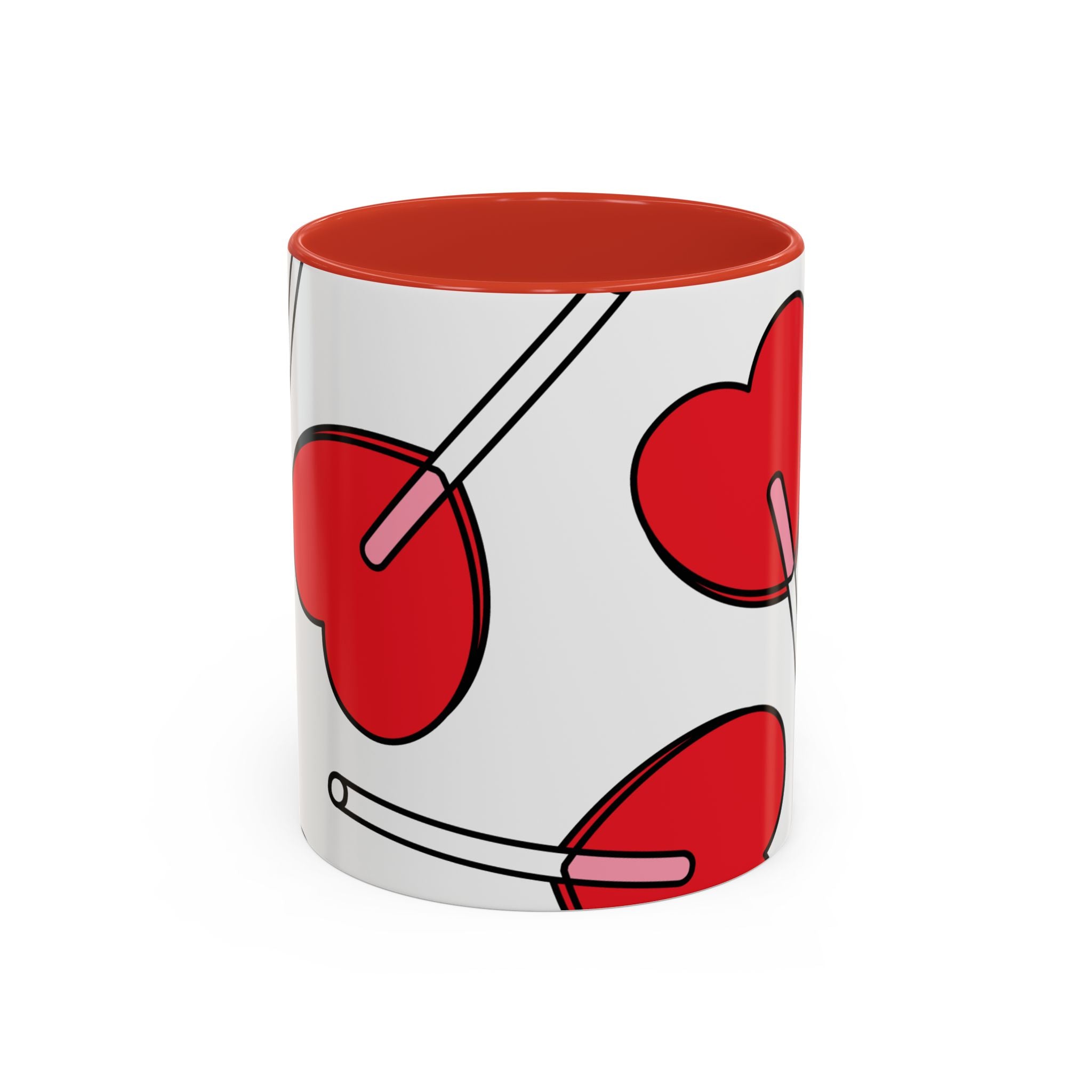 Heart Lollipop Coffee Mug — Cute Valentine’s Day Accent Mug (11/15oz)