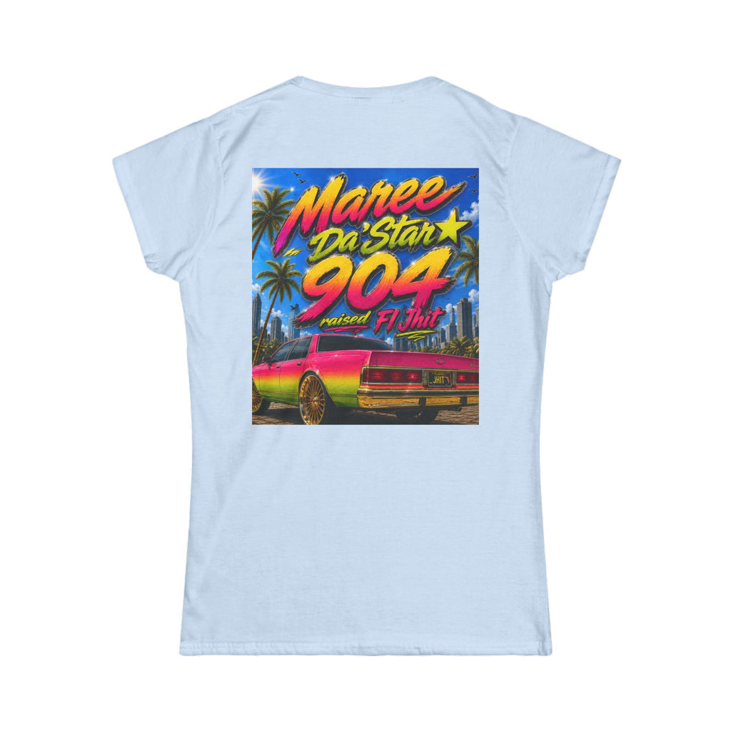 Retro Miami Rap Tee – "Freaknik 26 / Maree Da Stax 904" Graphic Women's T-Shirt