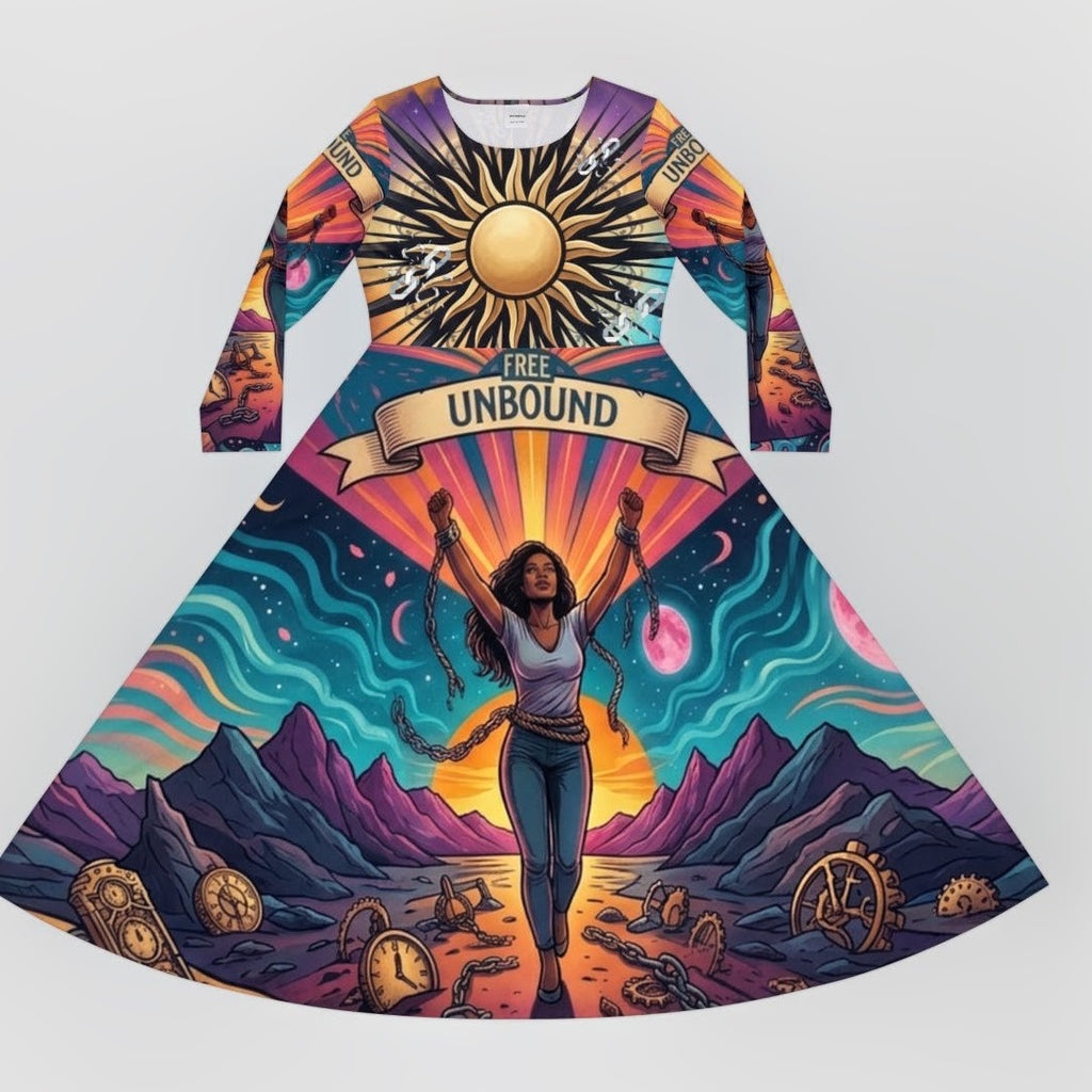 The "Free Unbound" Long-Sleeve Maxi Dress