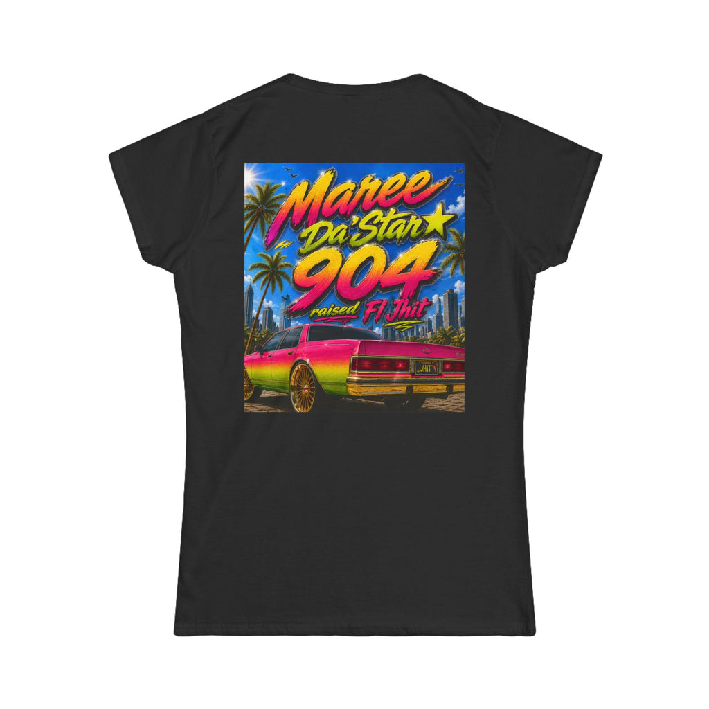 Retro Miami Rap Tee – "Freaknik 26 / Maree Da Stax 904" Graphic Women's T-Shirt