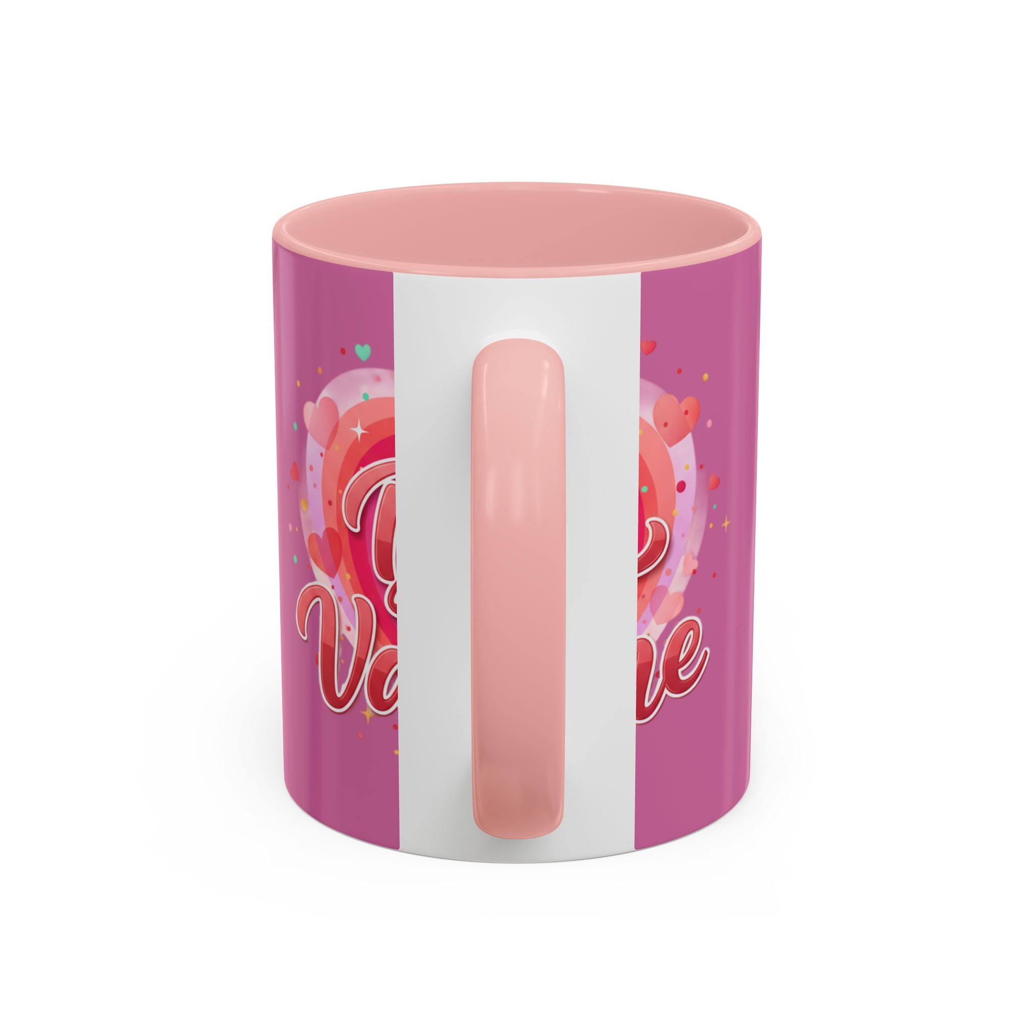 Valentine Coffee Mug — "Be My Valentine" Pink Heart Accent Mug (11/15oz)