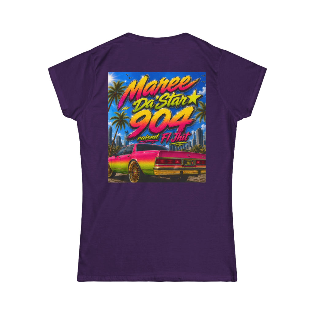 Retro Miami Rap Tee – "Freaknik 26 / Maree Da Stax 904" Graphic Women's T-Shirt