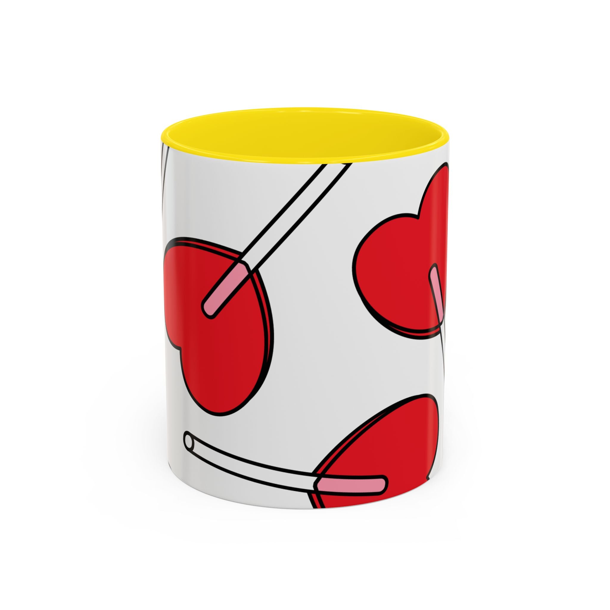 Heart Lollipop Coffee Mug — Cute Valentine’s Day Accent Mug (11/15oz)