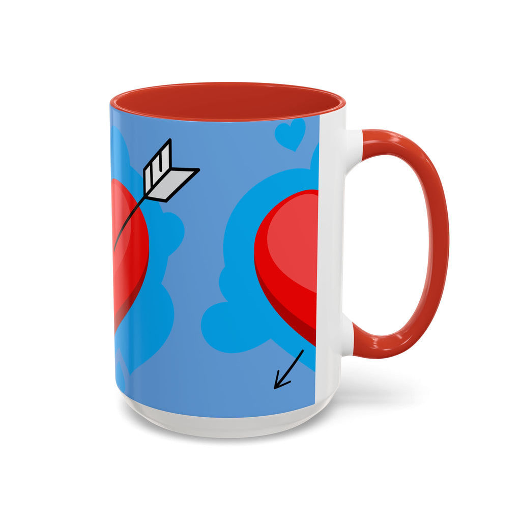 Valentine Coffee Mug — "Be My Valentine" Pink Heart Accent Mug (11/15oz)