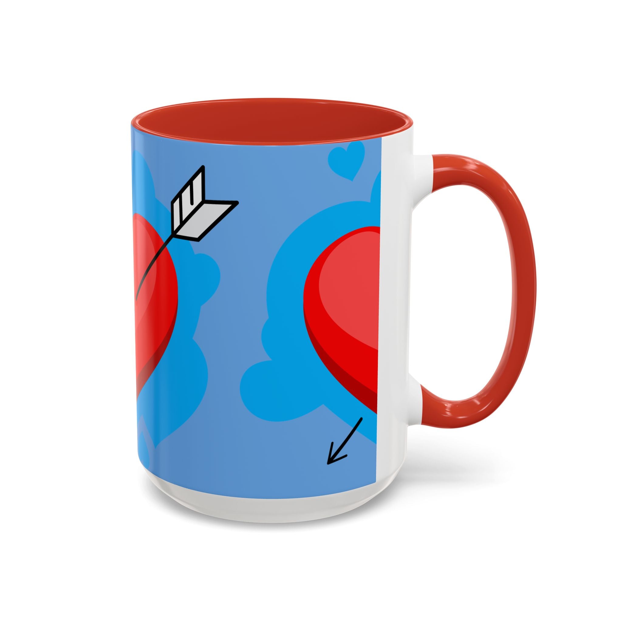 Valentine Coffee Mug — "Be My Valentine" Pink Heart Accent Mug (11/15oz)