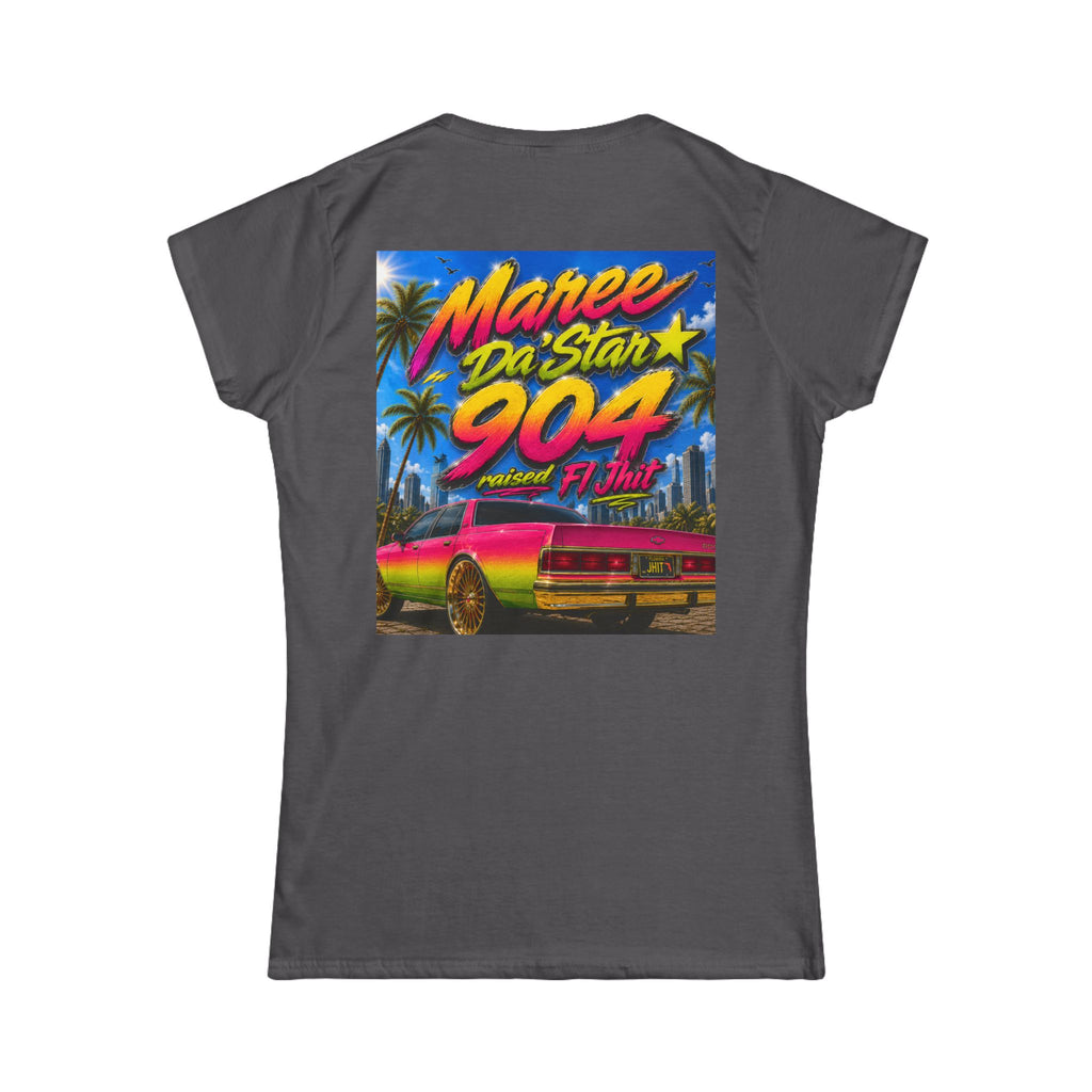 Retro Miami Rap Tee – "Freaknik 26 / Maree Da Stax 904" Graphic Women's T-Shirt