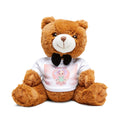 Stuffed Teddy Bear with Custom T‑Shirt — Cute Plush Gift for Baby Showers & Birthdays