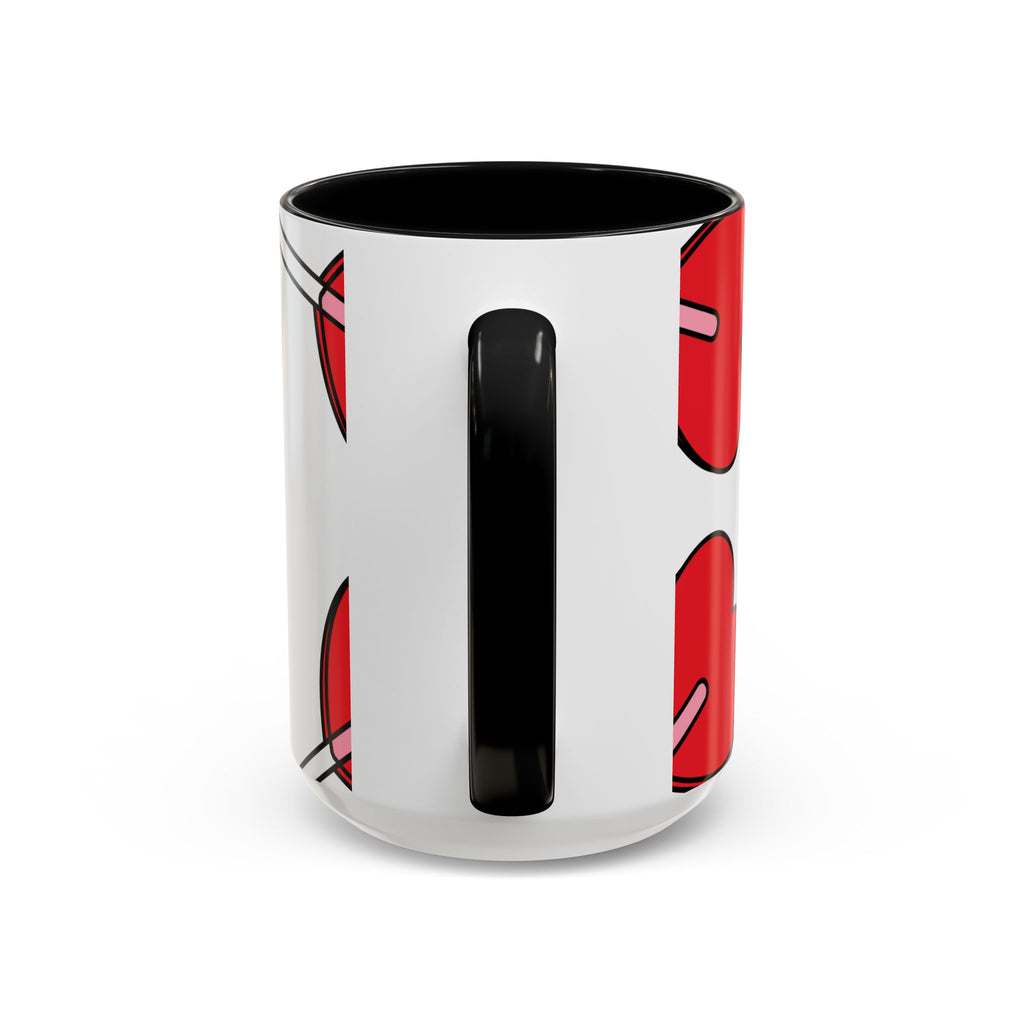 Heart Lollipop Coffee Mug — Cute Valentine’s Day Accent Mug (11/15oz)