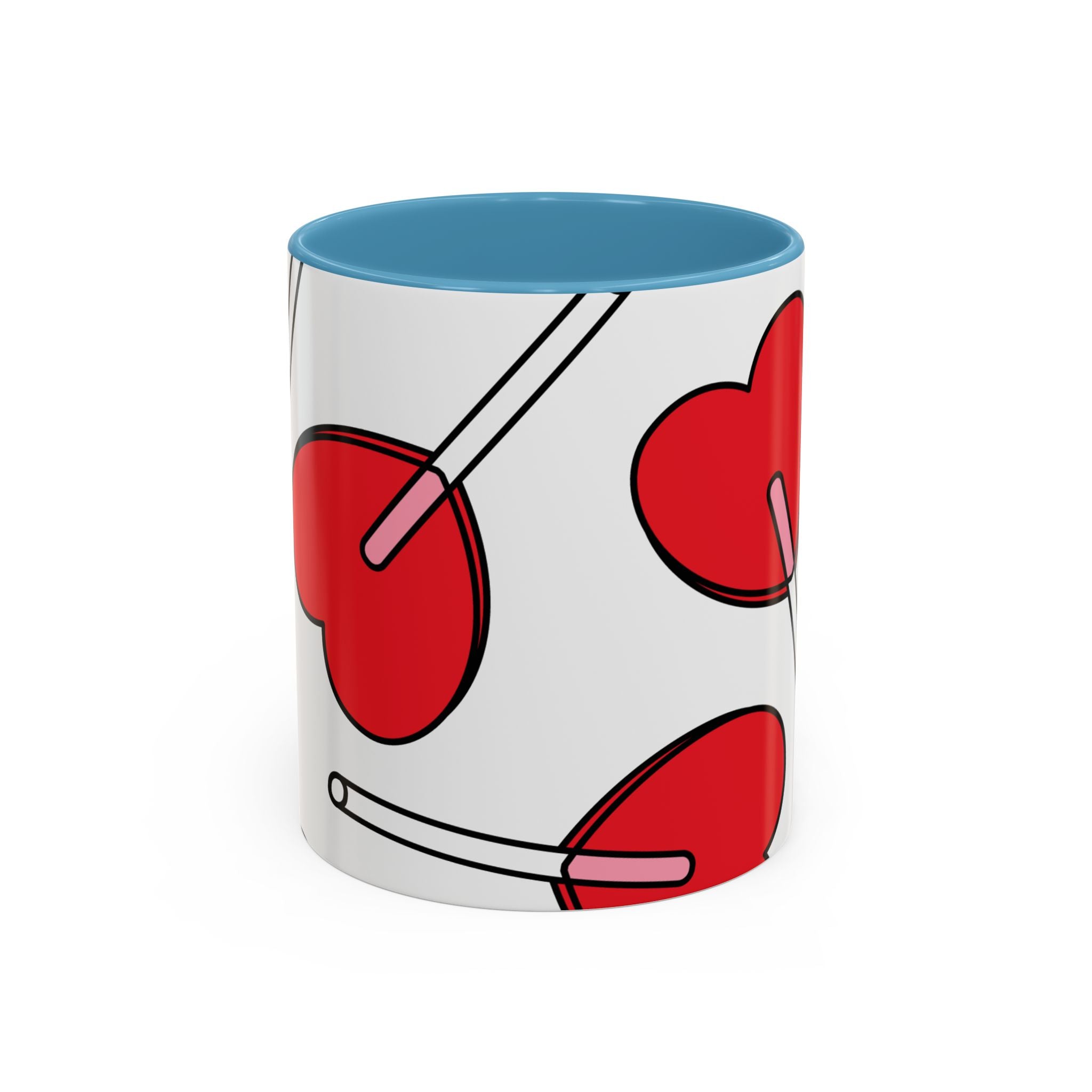 Heart Lollipop Coffee Mug — Cute Valentine’s Day Accent Mug (11/15oz)