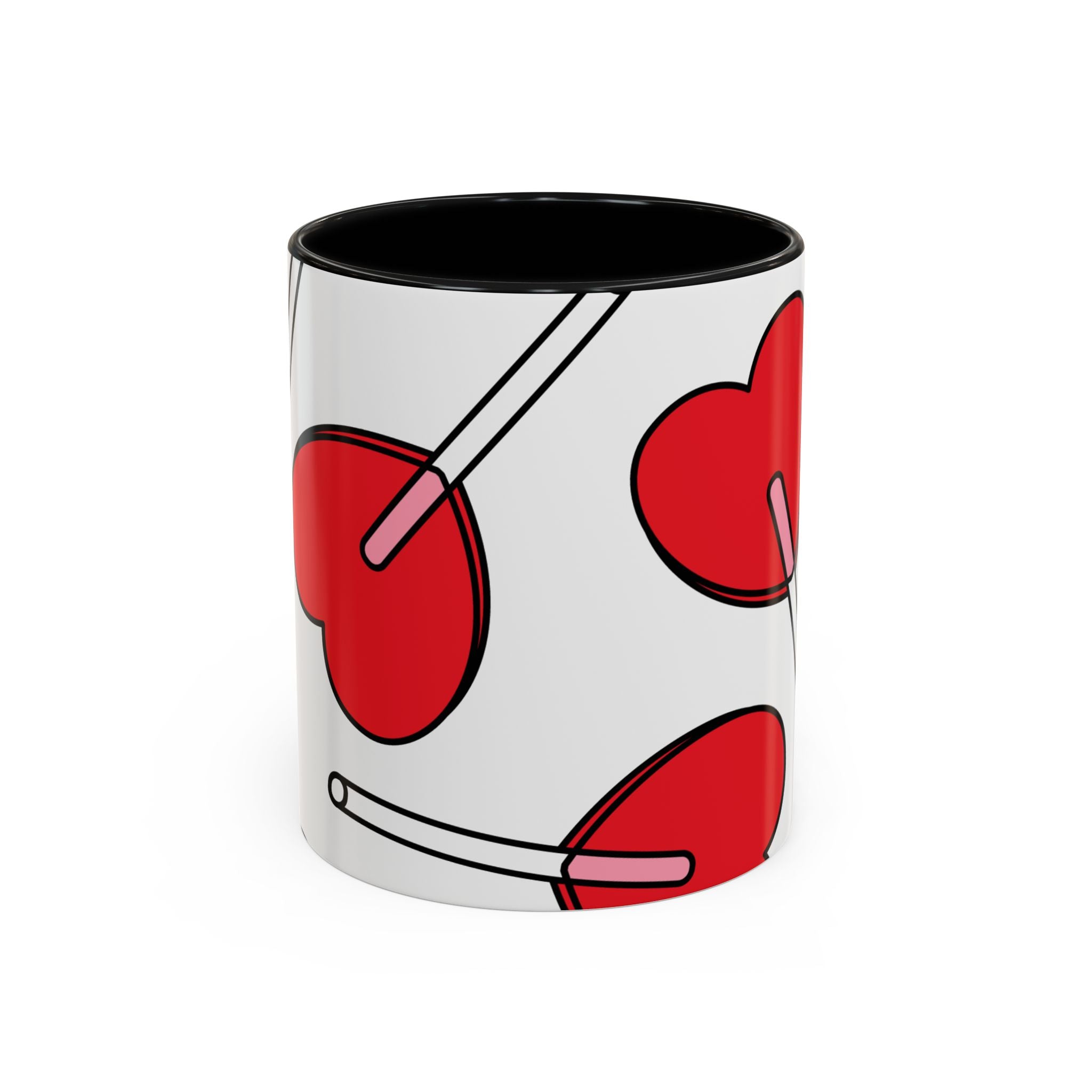 Heart Lollipop Coffee Mug — Cute Valentine’s Day Accent Mug (11/15oz)
