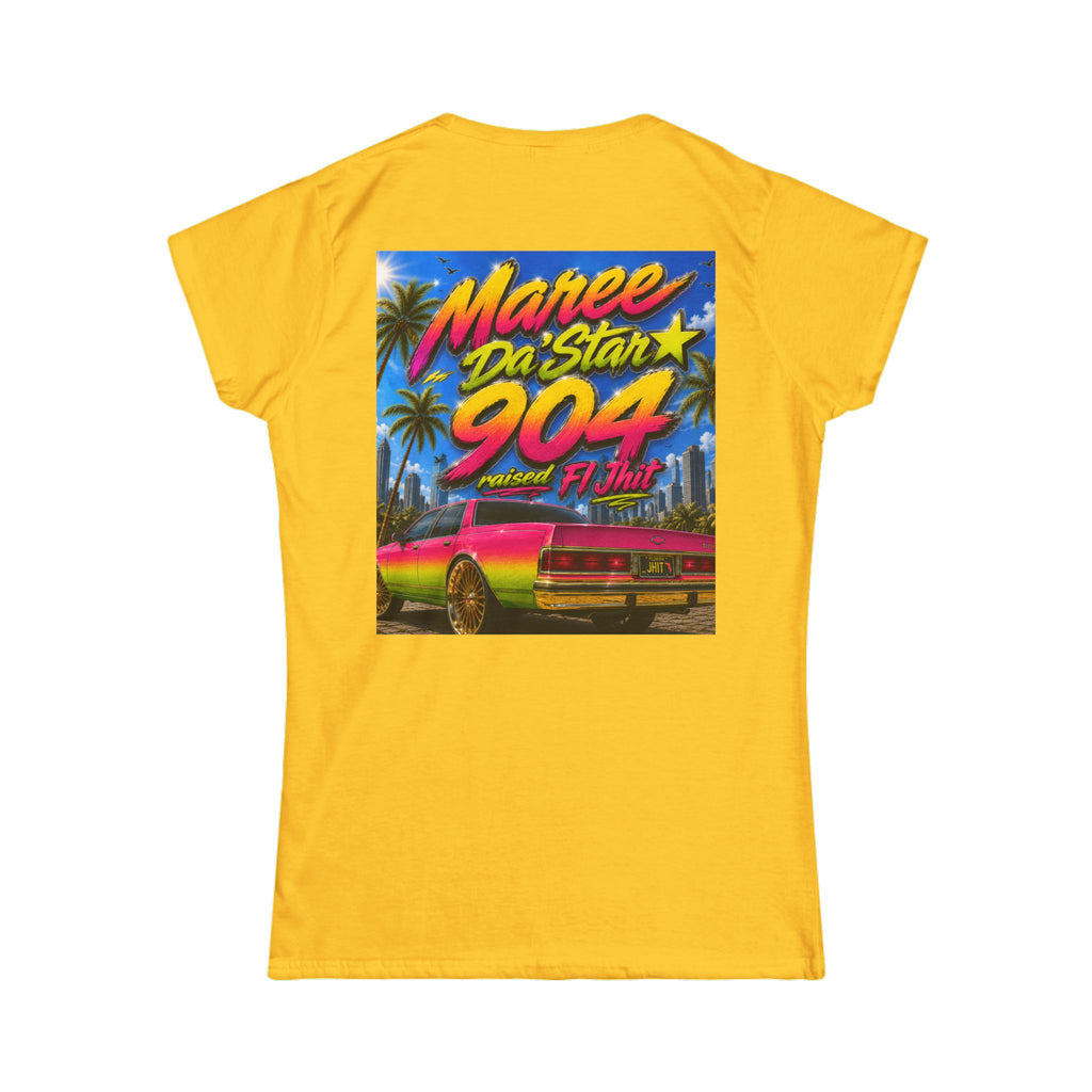 Retro Miami Rap Tee – "Freaknik 26 / Maree Da Stax 904" Graphic Women's T-Shirt