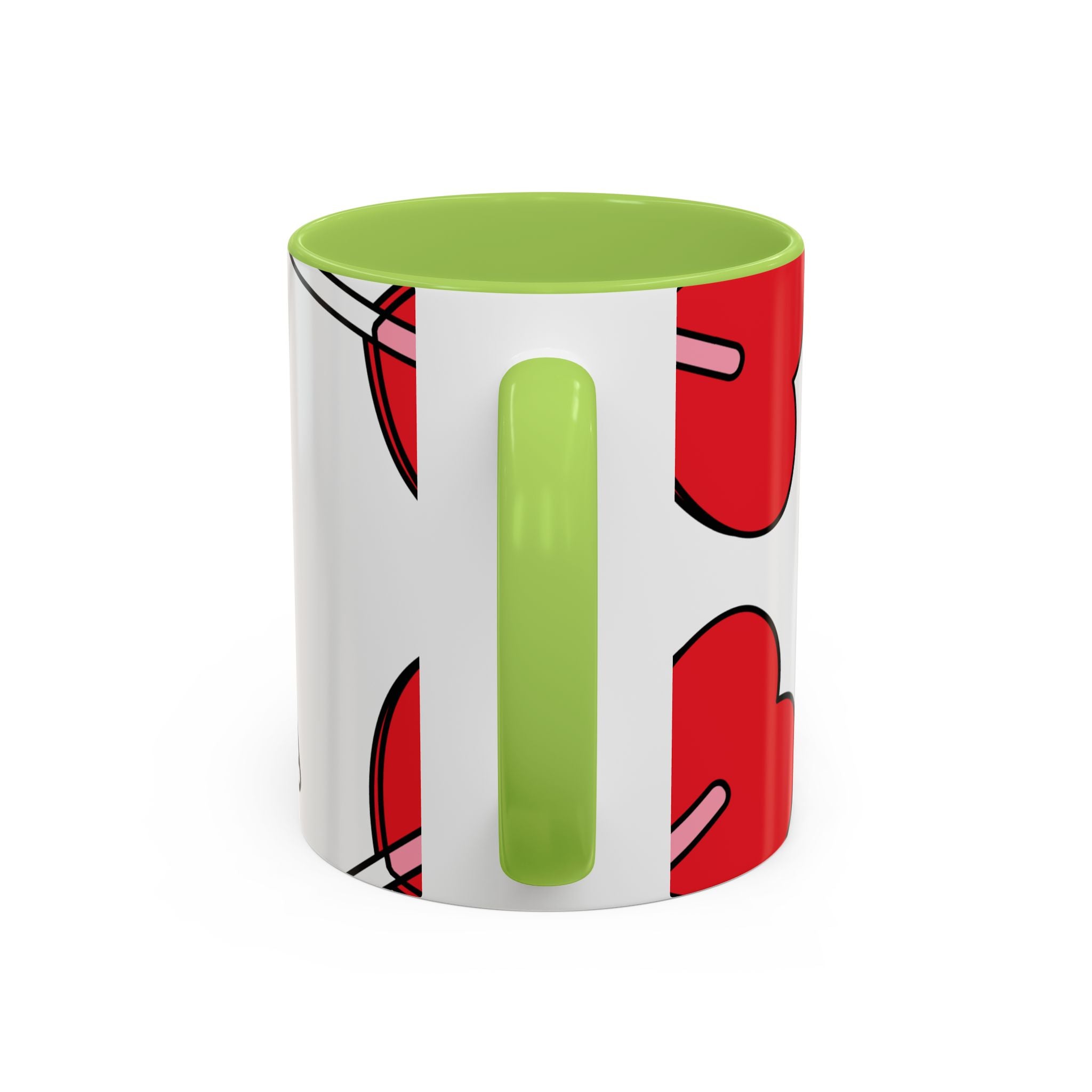 Heart Lollipop Coffee Mug — Cute Valentine’s Day Accent Mug (11/15oz)