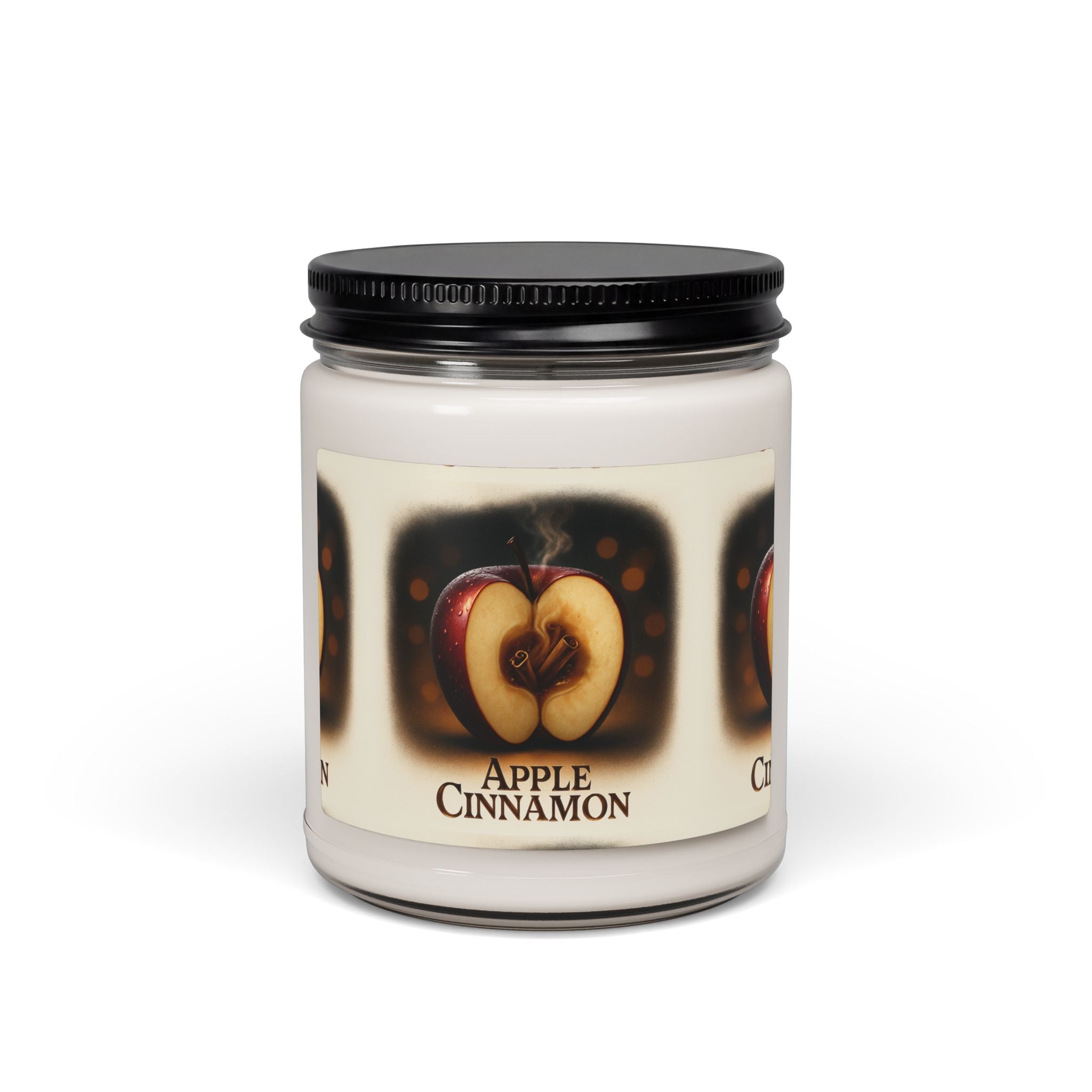Apple Cinnamon Scented Soy Candle | Cozy Home Decor, Gift for Him/Her, Relaxing Aromatherapy, Fall Decor, Handmade Candle