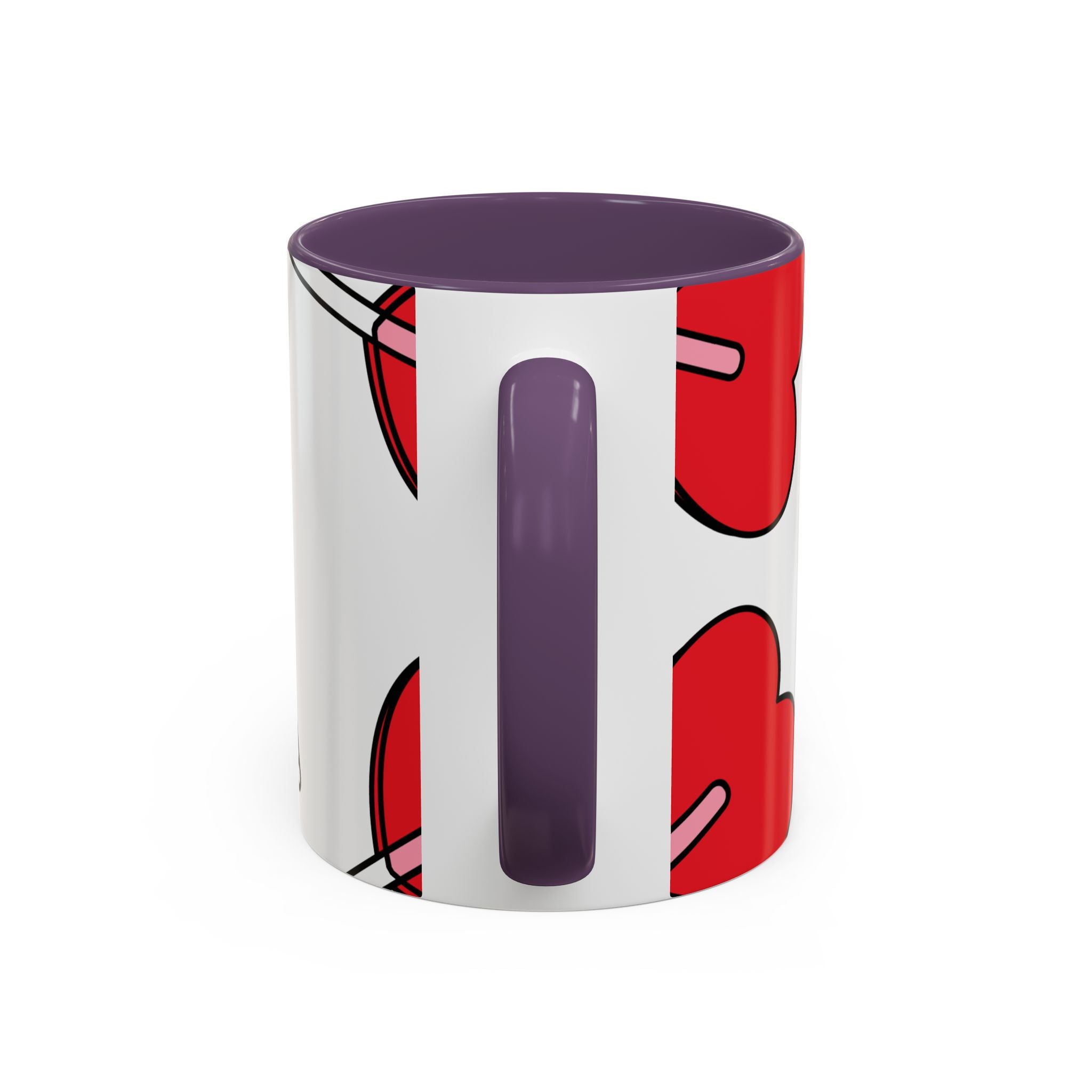 Heart Lollipop Coffee Mug — Cute Valentine’s Day Accent Mug (11/15oz)