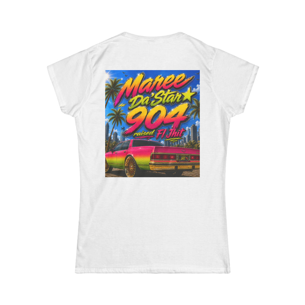 Retro Miami Rap Tee – "Freaknik 26 / Maree Da Stax 904" Graphic Women's T-Shirt