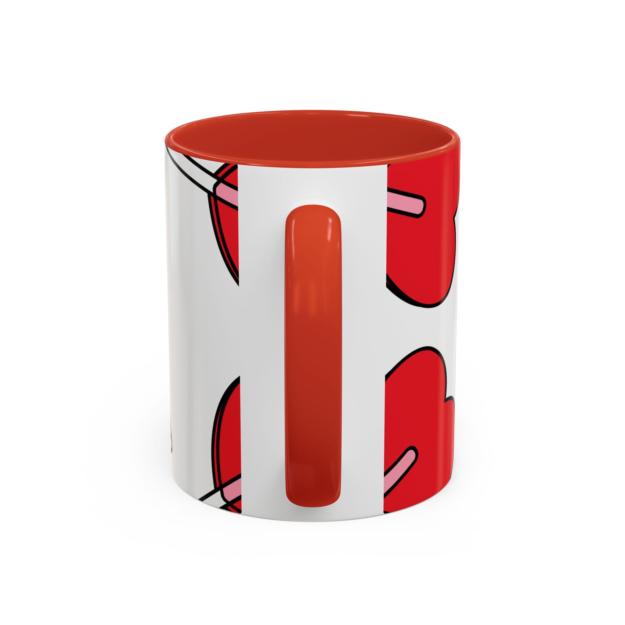 Heart Lollipop Coffee Mug — Cute Valentine’s Day Accent Mug (11/15oz)