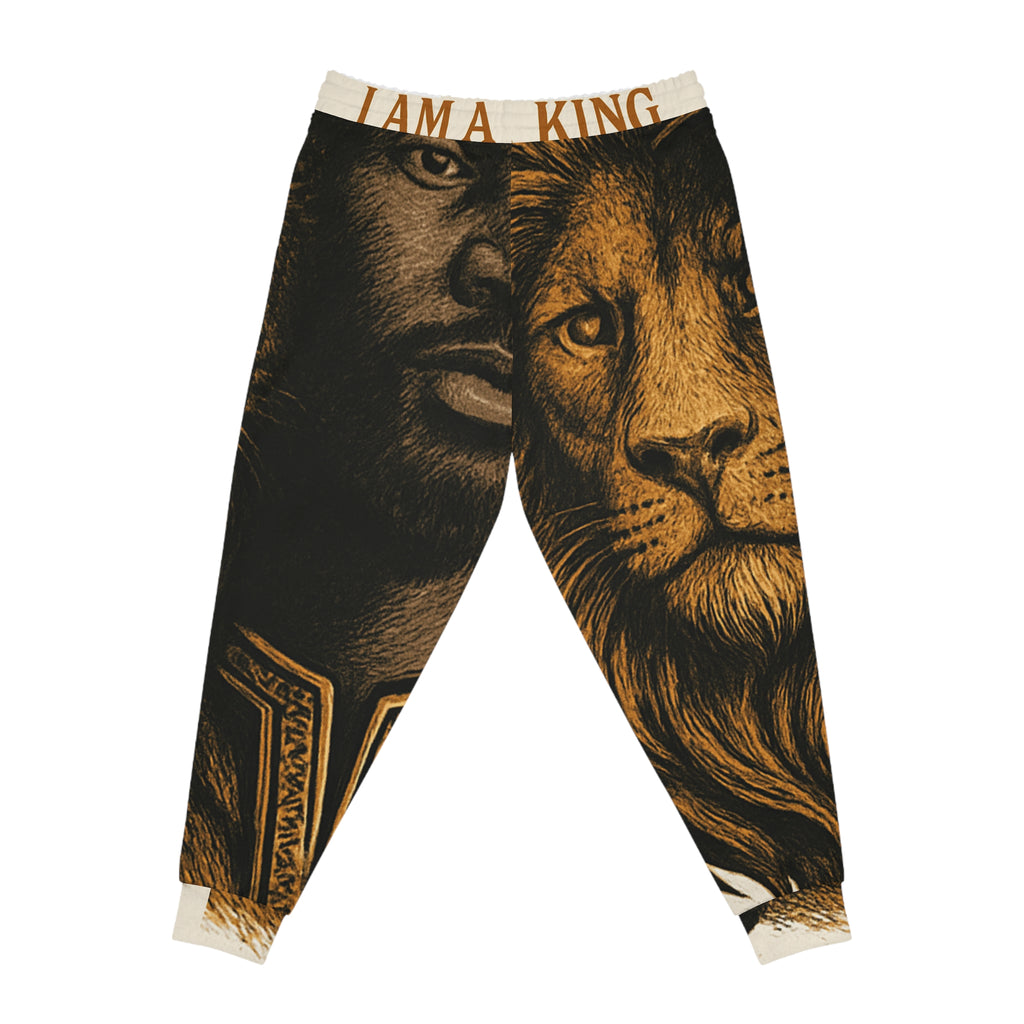 I Am A King Joggers — Lion & King Graphic Athletic Sweatpants