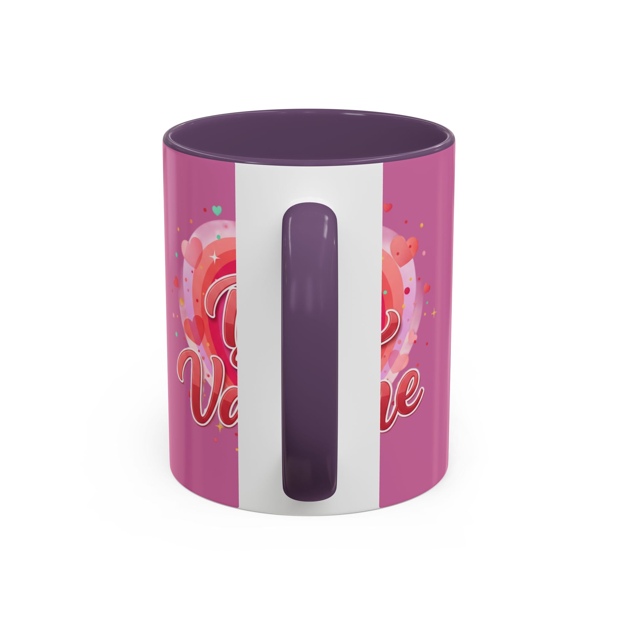 Valentine Coffee Mug — "Be My Valentine" Pink Heart Accent Mug (11/15oz)