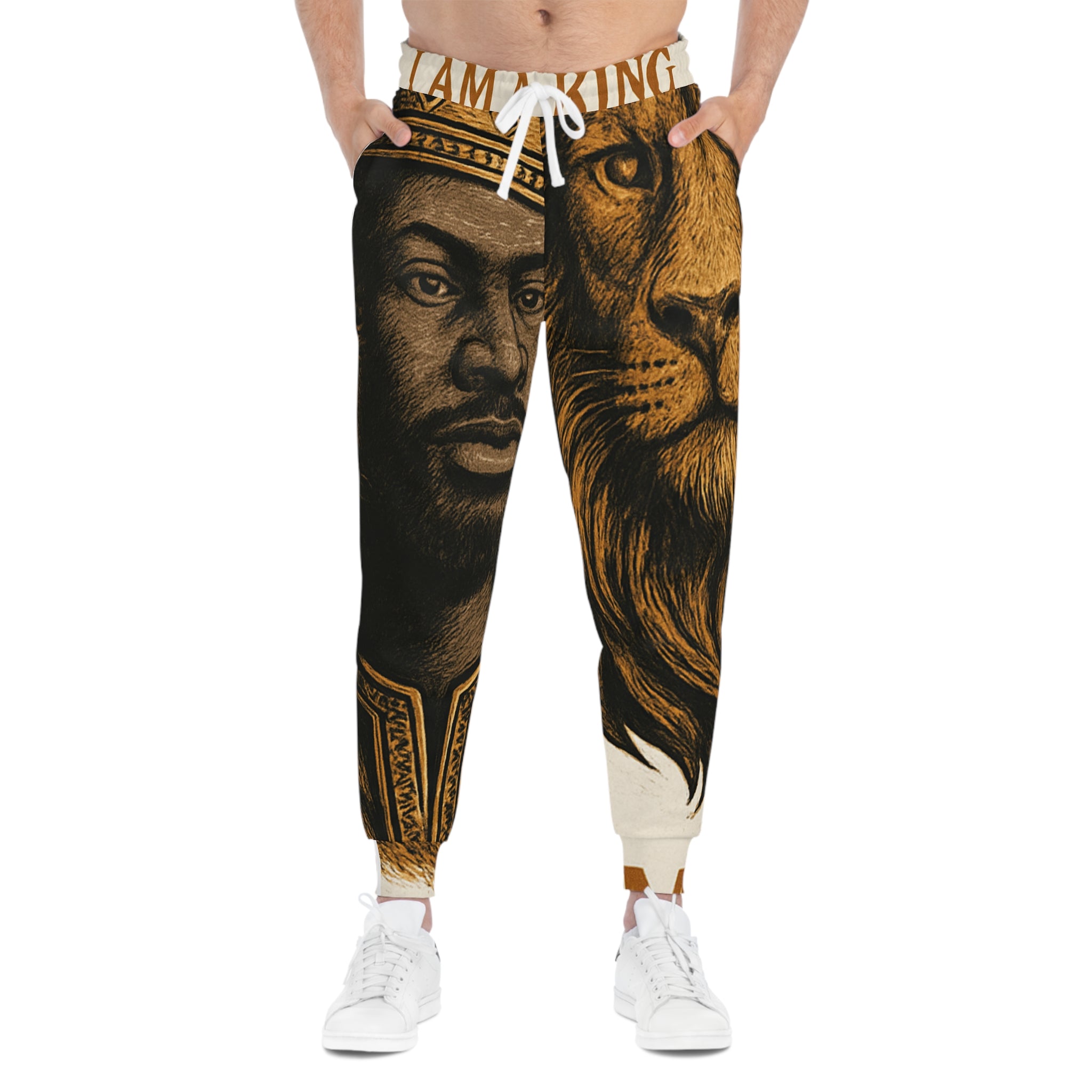 I Am A King Joggers — Lion & King Graphic Athletic Sweatpants