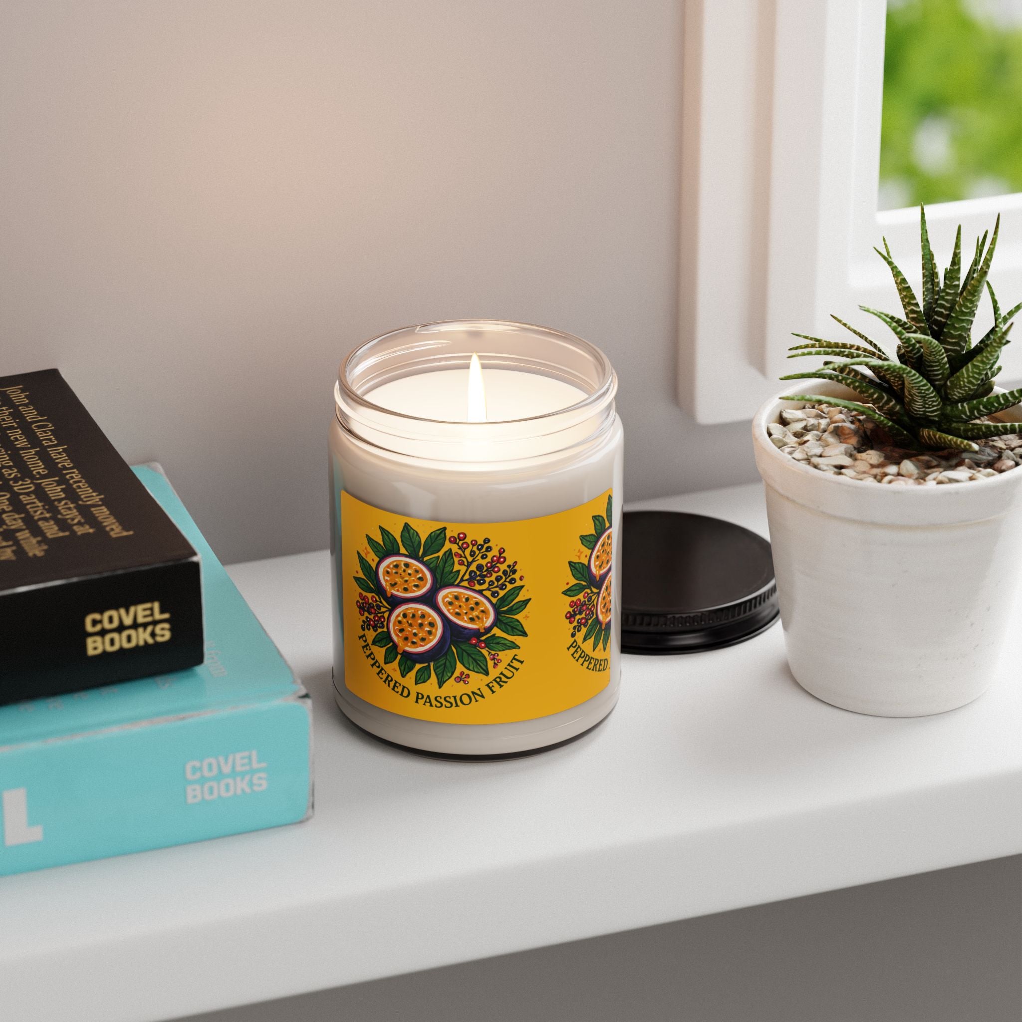 Passion Fruit Scented Soy Candle | Relaxing Home Decor | Gift for Her | Aromatherapy | Eco-Friendly Candle