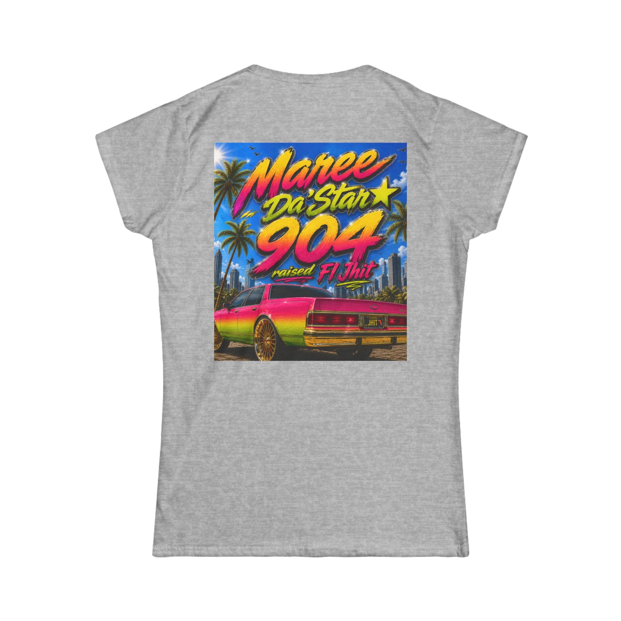 Retro Miami Rap Tee – "Freaknik 26 / Maree Da Stax 904" Graphic Women's T-Shirt