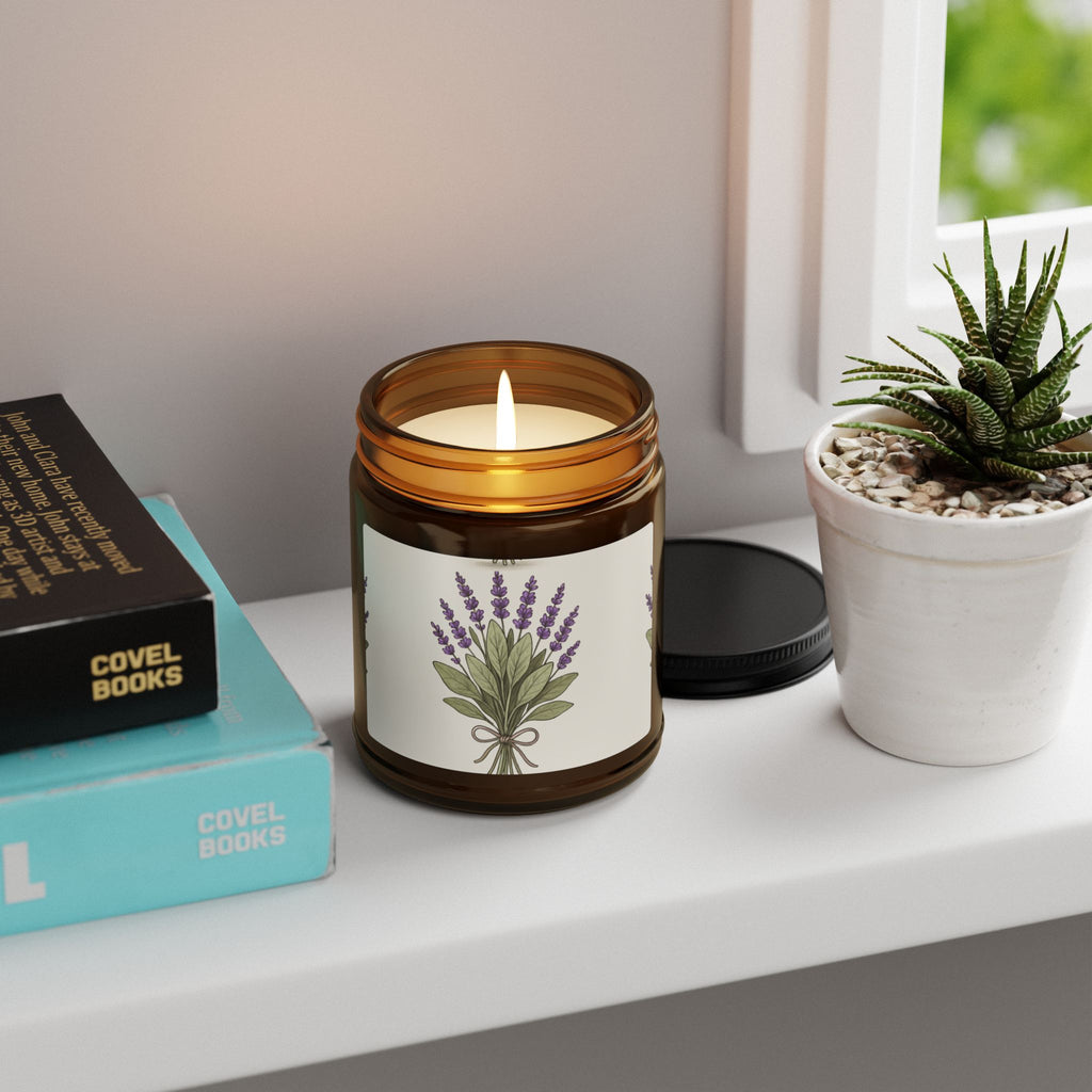Lavender Scented Soy Candle - Cozy Home Decor, Aromatherapy Gift, Relaxation, Wedding Favors, Eco-Friendly