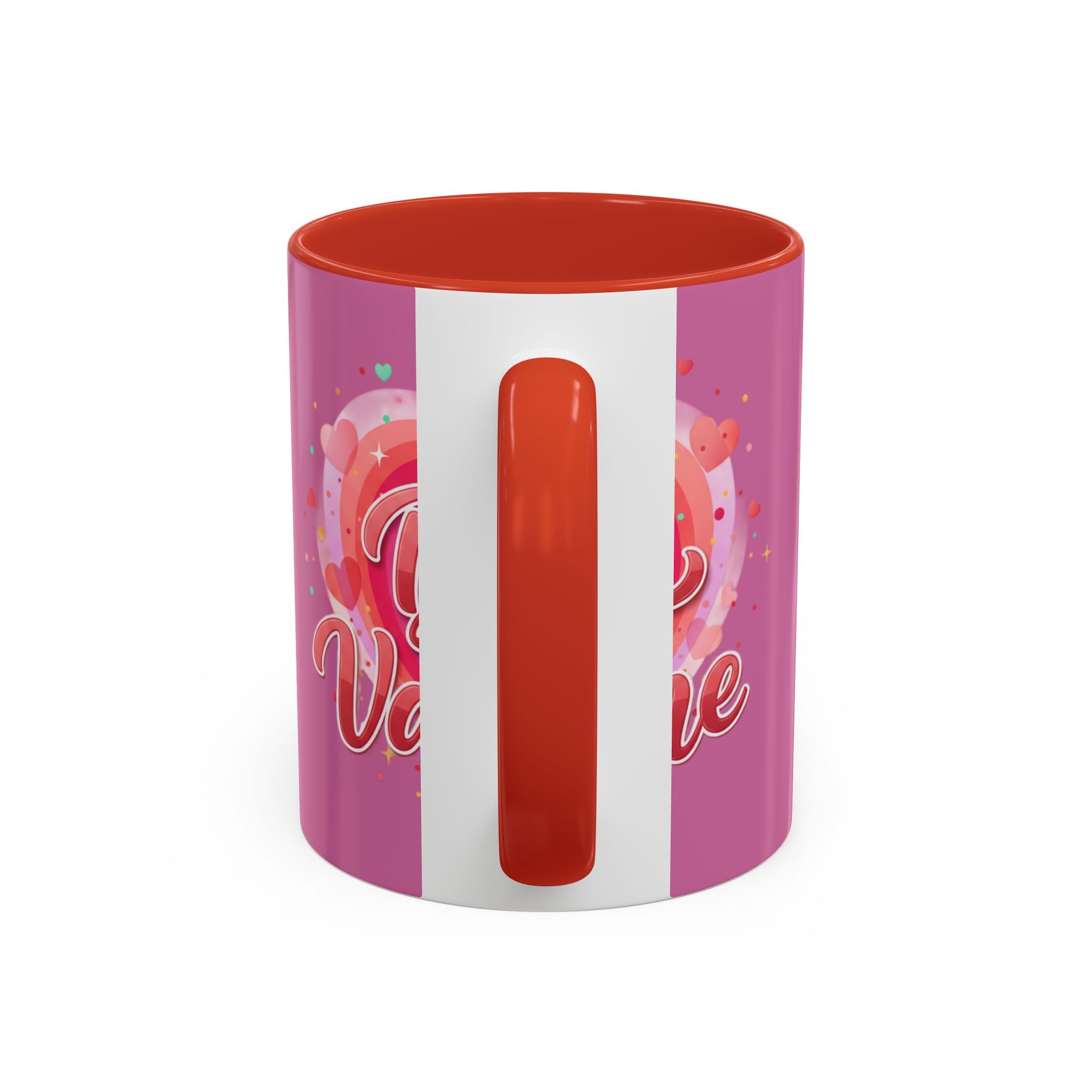 Valentine Coffee Mug — "Be My Valentine" Pink Heart Accent Mug (11/15oz)