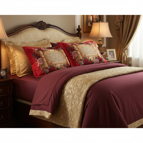 "Spiritual and inspirational scriptures definition on love" 1 Corinthians 13" pillow shams